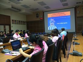 จังหวัดราชบุรี>>5 เม.ย.59 นางสาวนิภา ทองก้อน หัวหน้ากลุ่มงานสารสนเทศ พร้อมเจ้าหน้าที่จากกลุ่มงานสารสนเทศฯ ดำเนินงานเพิ่มประสิทธิภาพและขยายผลโครงการ IQL ให้แก่พัฒนาการอำเภอและพัฒนากรทุกท่าน (โซนตะวันตก) จากอำเภอจอมบึง,สวนผึ้ง และอำเภอบ้านคา ณ ภูผาผึ้งรีสอร