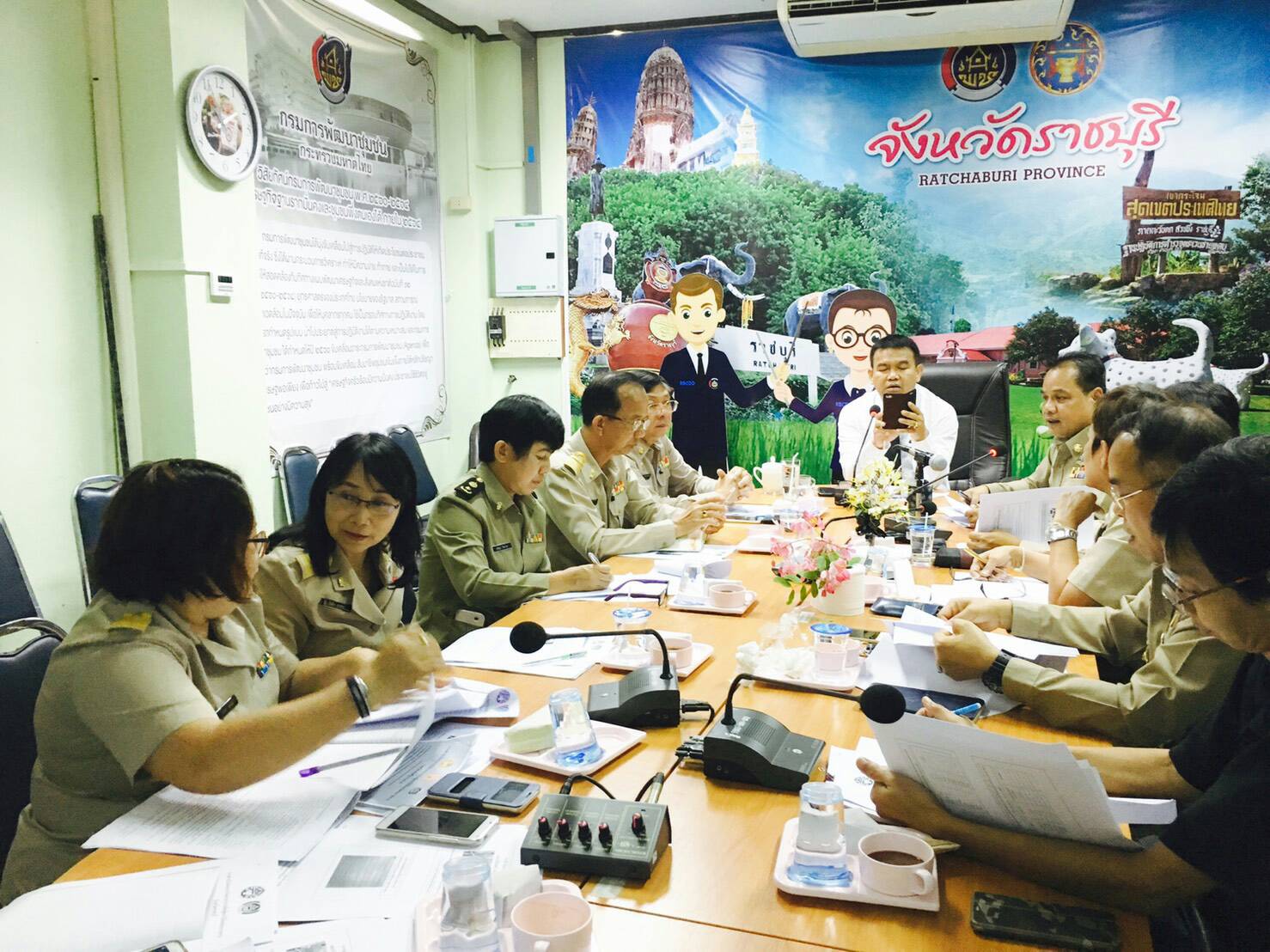 ประชุมเตรียมความพร้อมของ คณะทำงานฝ่ายจัดทำดอกไม้จันทน์ของประชาชนในส่วนภูมิภาค