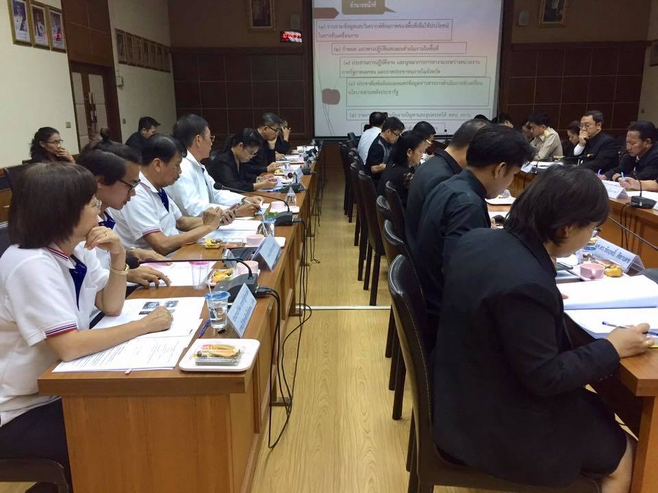 การประชุมคณะกรรมการประสานและขับเคลื่อนนโยบายสานพลังประชารัฐจังหวัดราชบุรี (คสป. ) ครั้งที่ 9/ 2560