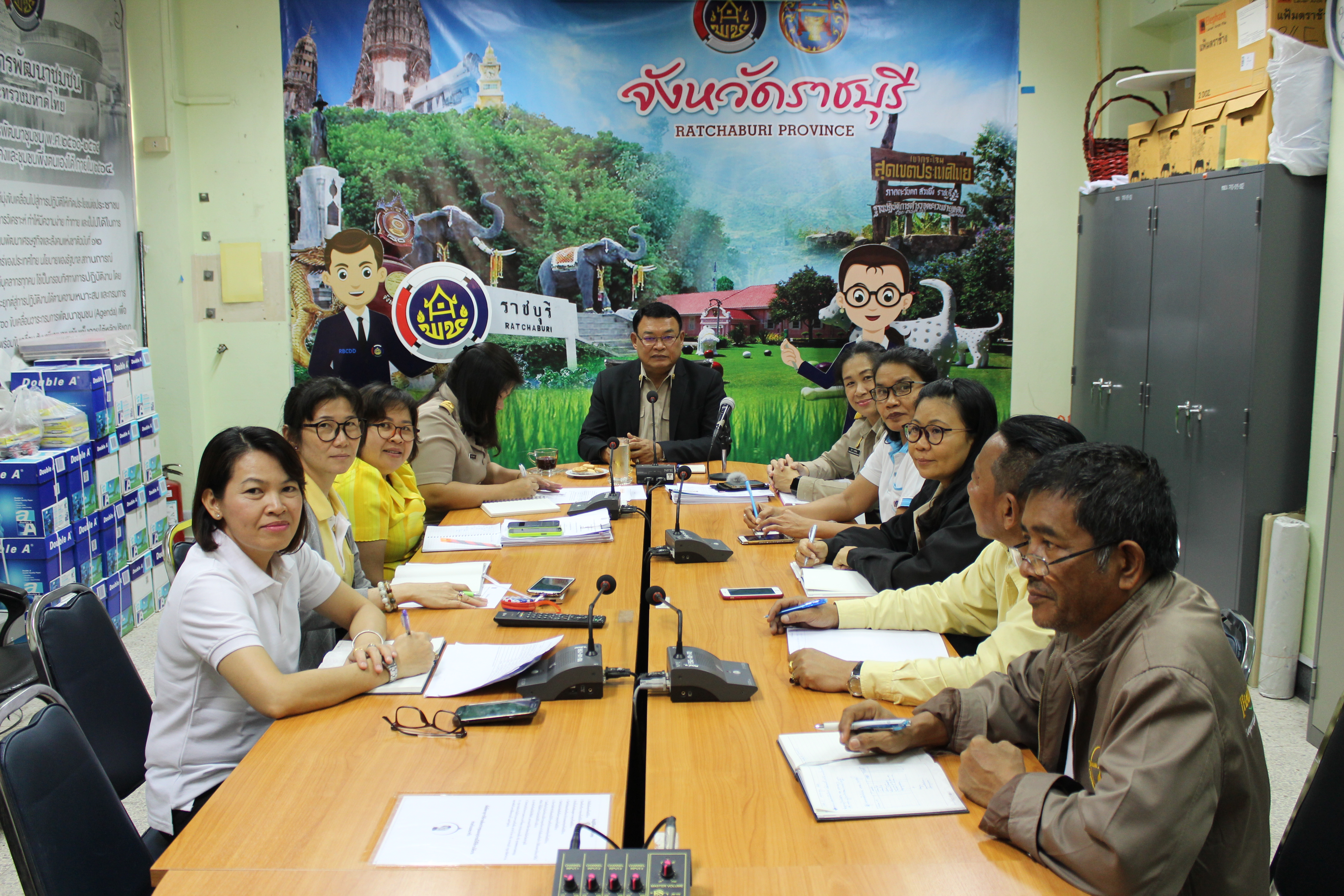 ราชบุรี”พัฒนาชุมชนราชบุรีประชุมติดตามความก้าวหน้าโครงการไตรมาส 2″