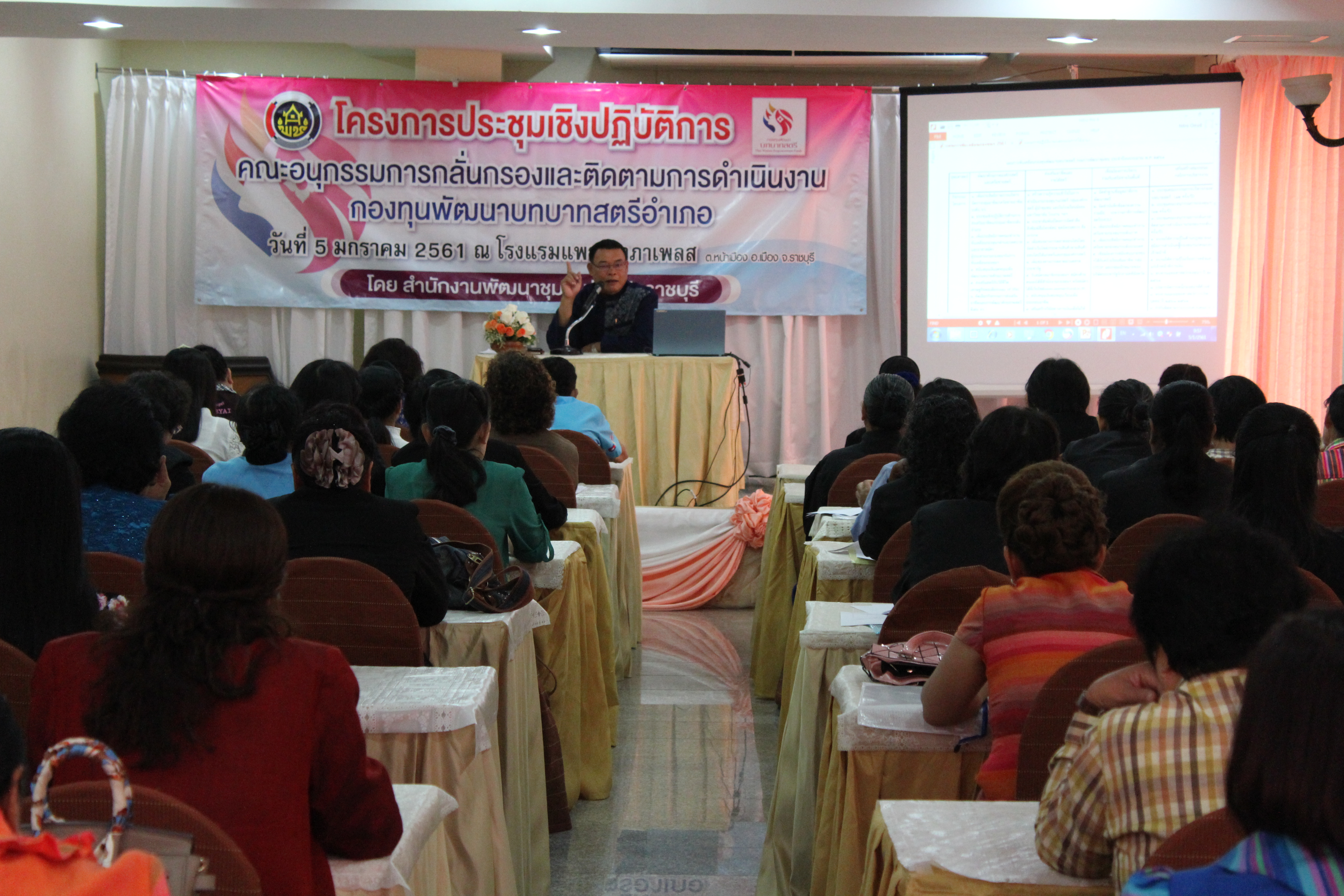 ราชบุรี “พัฒนาชุมชนจังหวัดราชบุรีขับเคลื่อนกองทุนพัฒนาบทบาทสตรีอำเภอ”