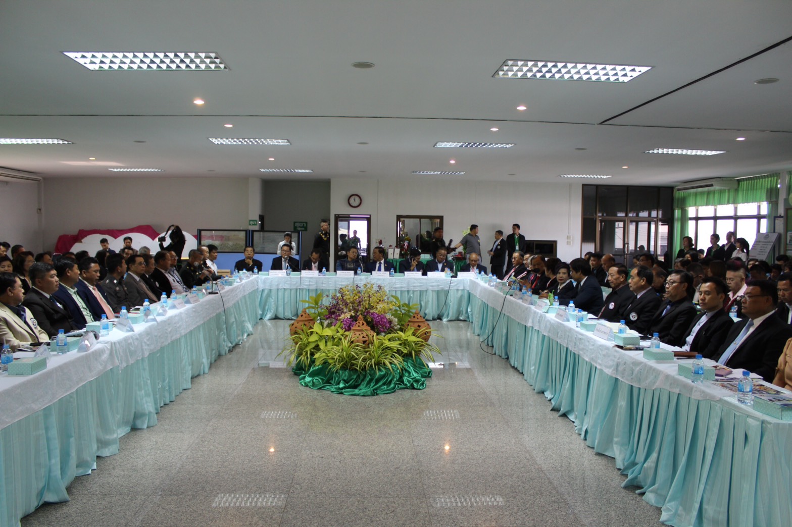 ราชบุรี  เปิดป้ายสมาคมเศรษฐกิจและวัฒนธรรม ไทย -เมียนมา สาขาราชบุรี