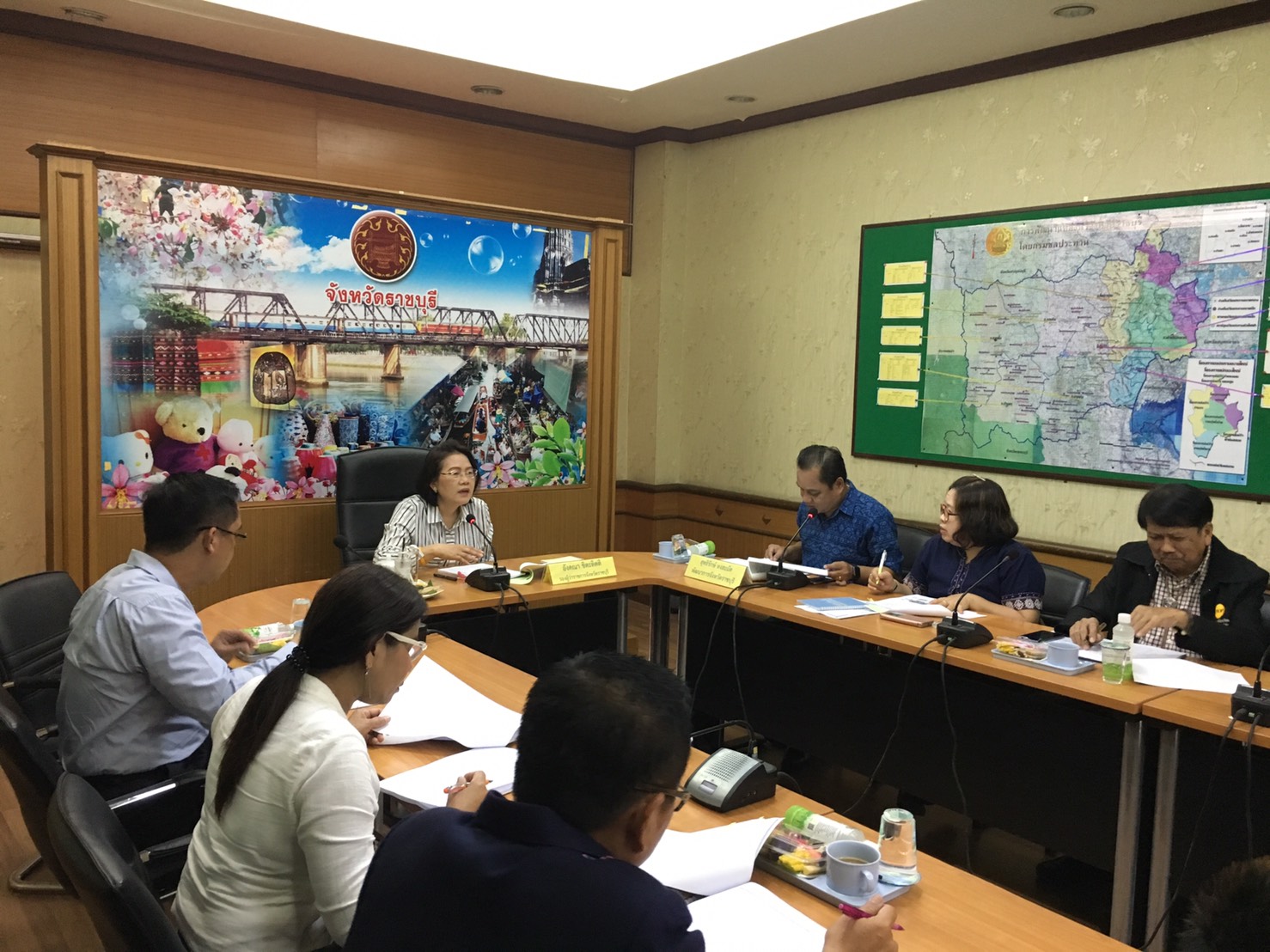 ราชบุรี ประชุมคณะกรรมการหนึ่งตำบลหนึ่งผลิตภัณฑ์ จังหวัดราชบุรี ครั้งที่ 1 /2562