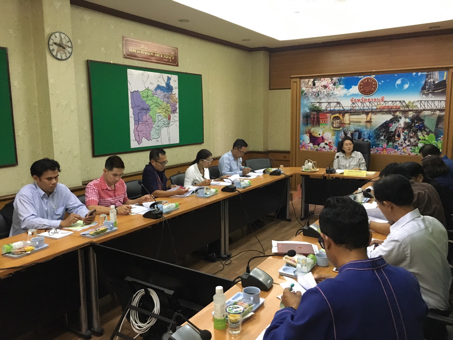 ราชบุรี ประชุมคณะกรรมการหนึ่งตำบลหนึ่งผลิตภัณฑ์ จังหวัดราชบุรี ครั้งที่ 1 /2562