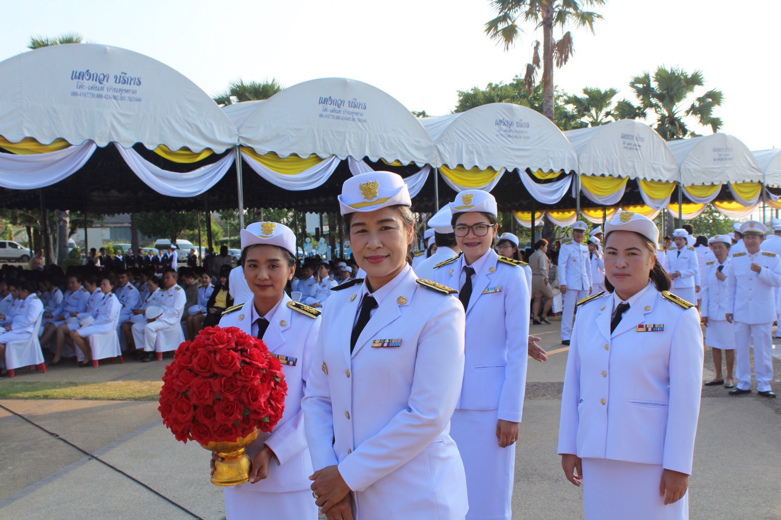 ราชบุรี”สำนักงานพัฒนาชุมชนจังหวัดราชบุรี ร่วมพิธีวันจักรี”
