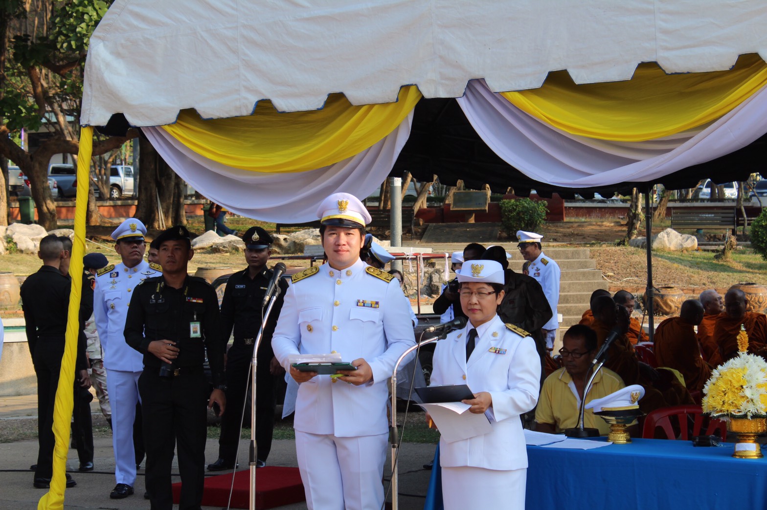 ราชบุรี”สำนักงานพัฒนาชุมชนจังหวัดราชบุรี ร่วมพิธีวันจักรี”