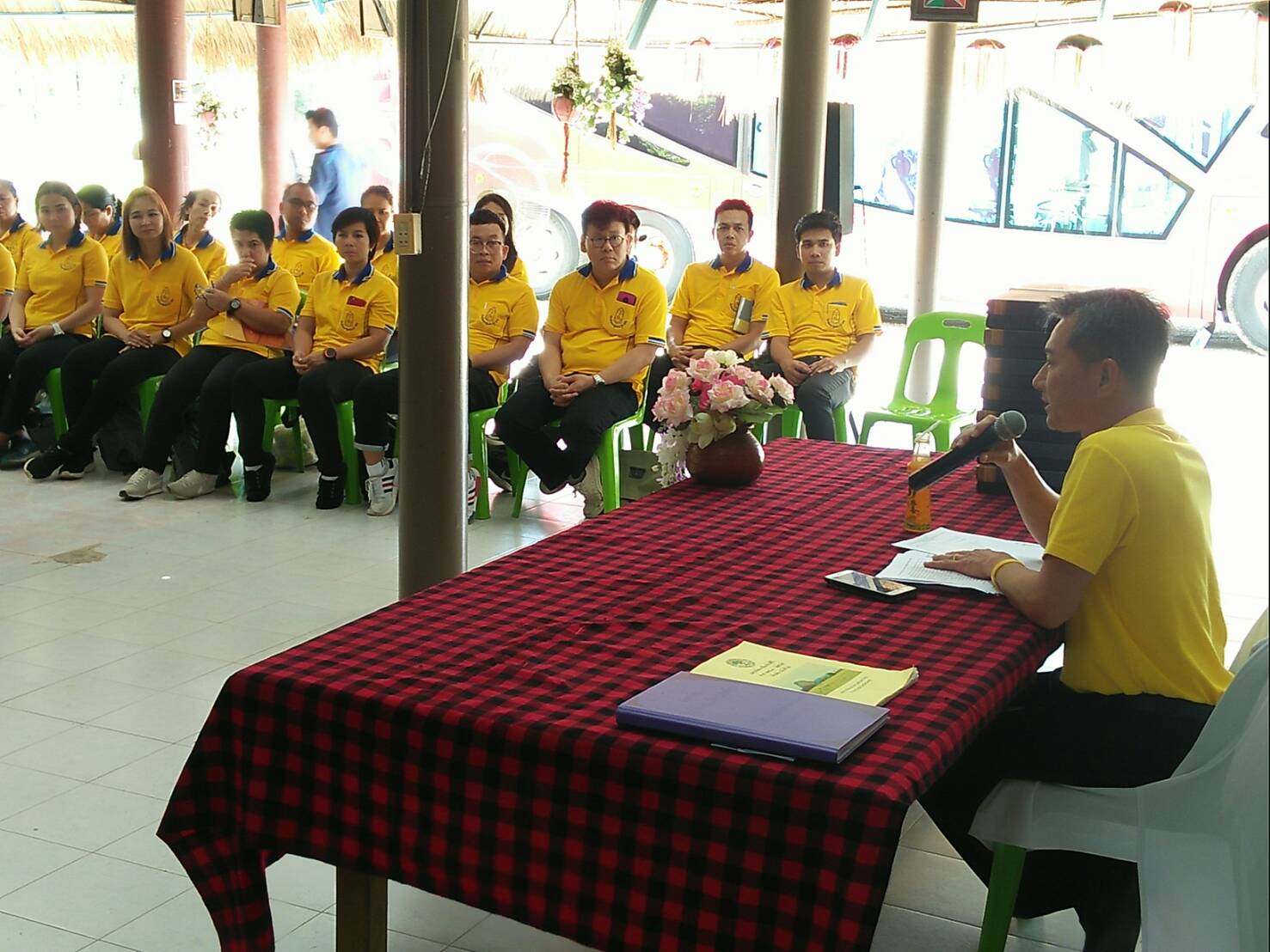 ราชบุรี “ต้อนรับคณะวิทยากรและผู้เข้ารับการฝึกอบรมโครงการฝึกอบรมหลักสูตร นักพัฒนาชุมชนประเภทวิชาการฯ รุ่นที่ 22”