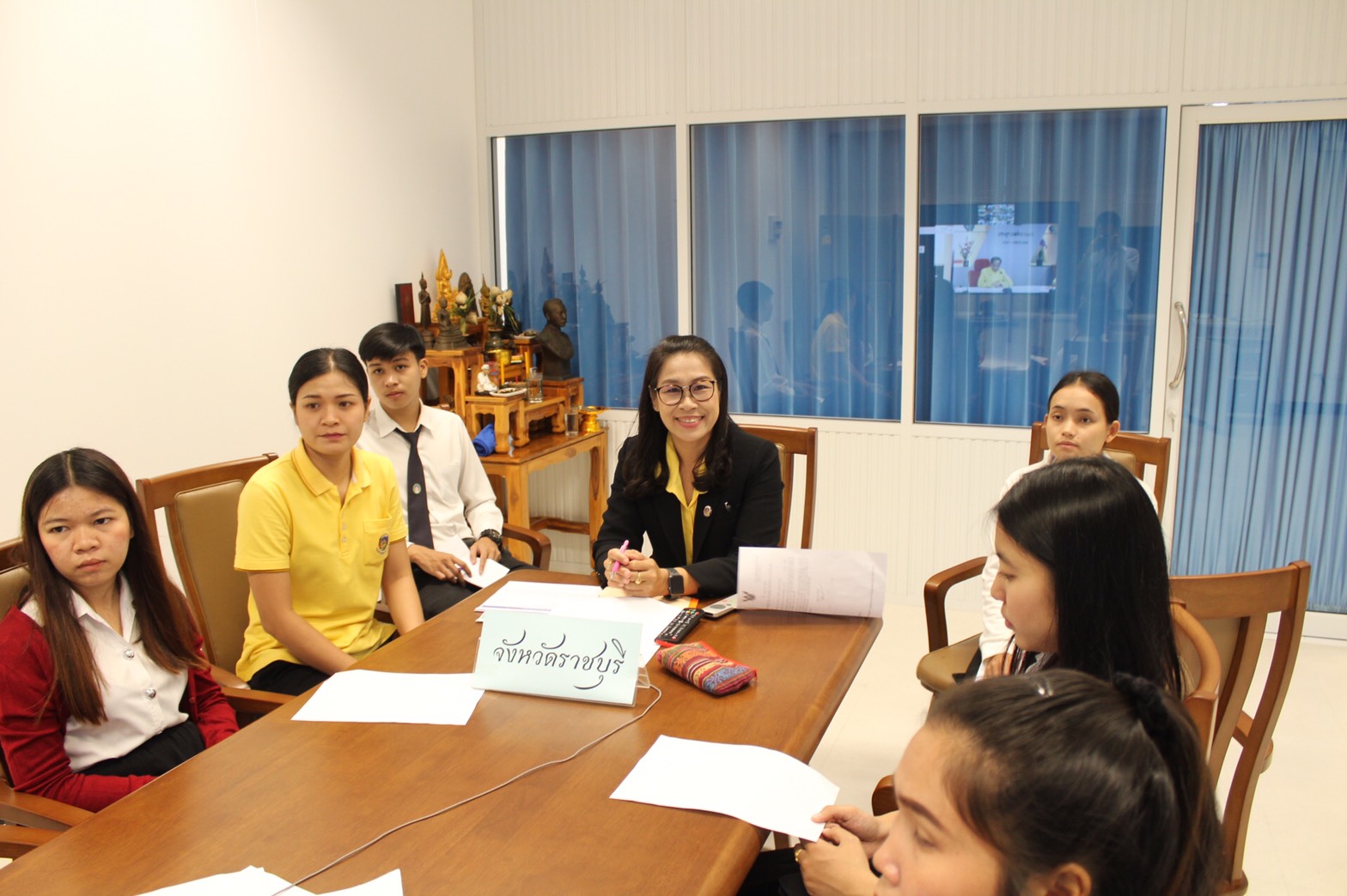 ราชบุรี “ร่วมรับชมการถ่ายทอดสดการประชุมกรมการพัฒนาชุมชน ผ่านระบบ VDO Conference”