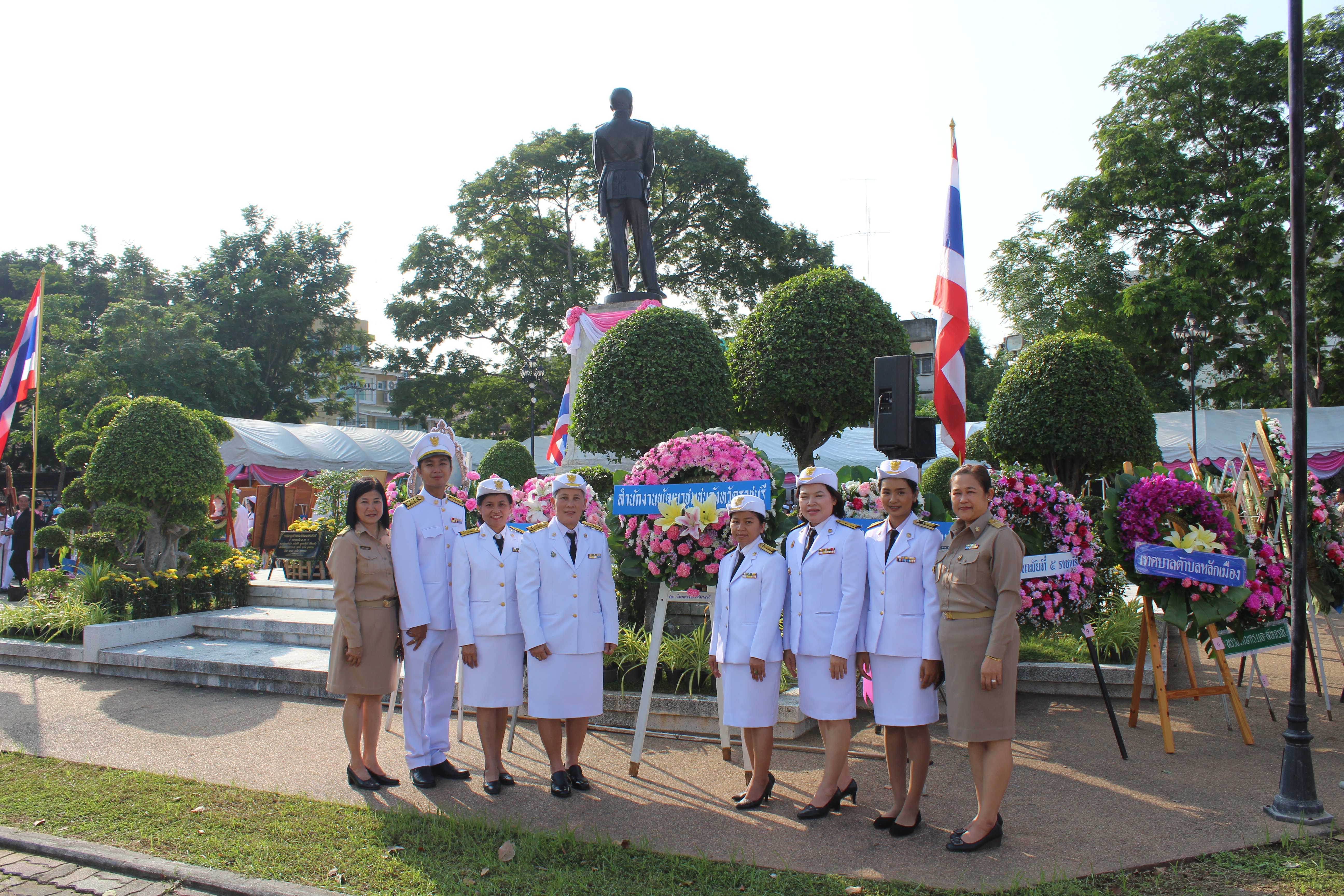 สำนักงานพัฒนาชุมชนจังหวัดราชบุรีร่วมกิจกรรม วันปิยมหาราช
