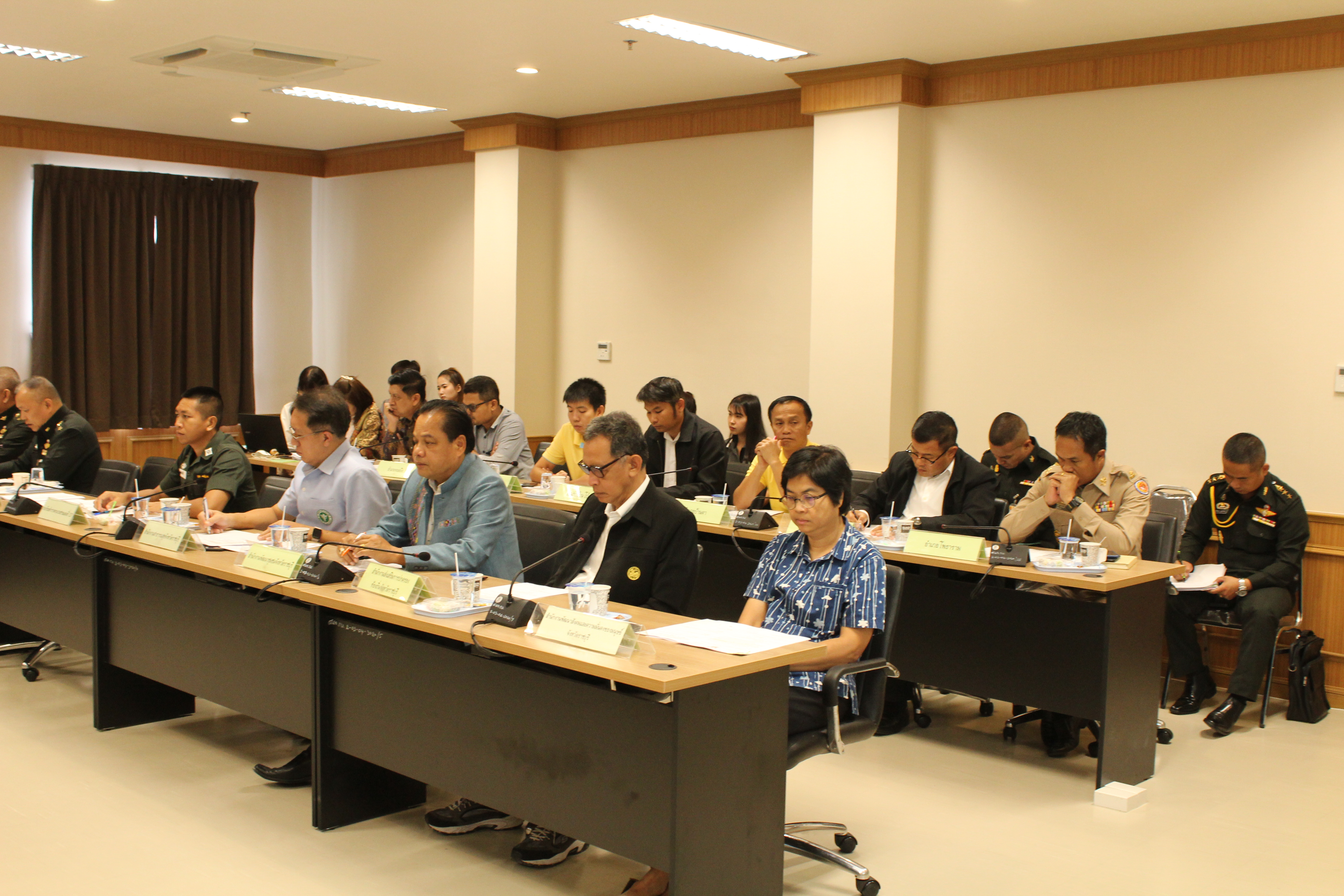 ประชุมเข้ารับการตรวจเยี่ยมของคณะสำนักงานเลขานุการคณะกรรมการพัฒนาเพื่อความมั่นคงในระดับพื้นที่ ในเขตกองทัพภาคที่ 1