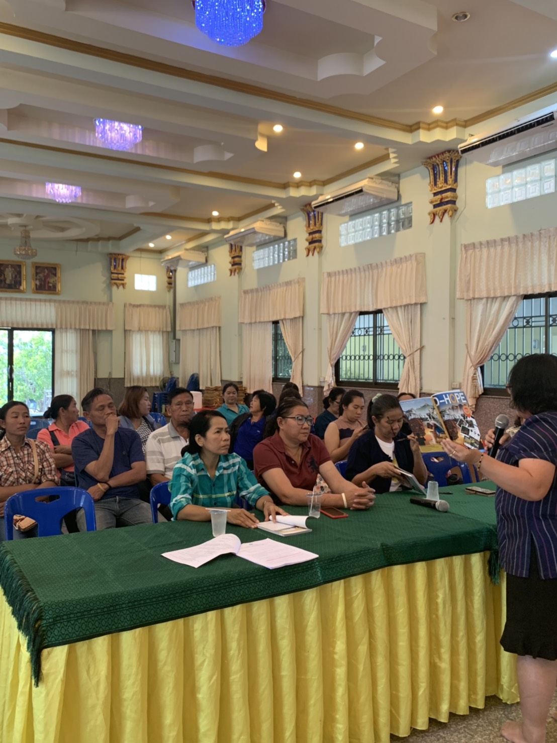 สำนักงานพัฒนาชุมชนจังหวัดราชบุรีร่วมเป็นวิทยากรให้ความรู้ในเรื่องการดำเนินงาน D-Hope