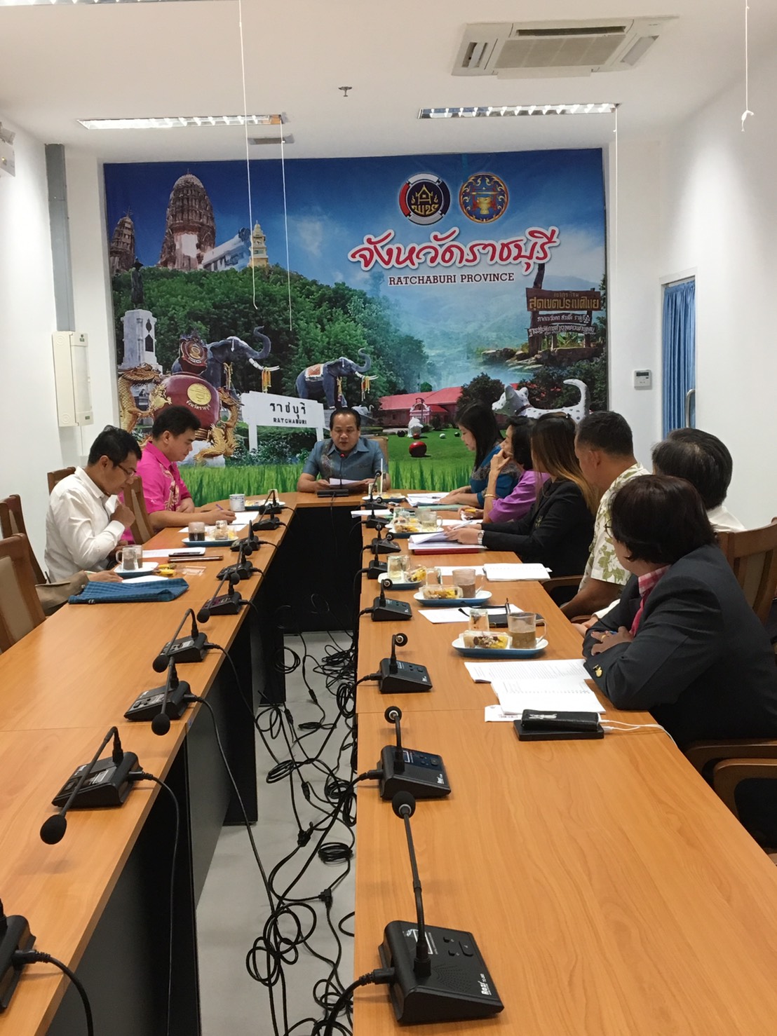ราชบุรี “ประชุมทีมผู้นำอาสาพัฒนาบ้านเกิดจังหวัดราชบุรี ครั้งที่ 1/2563”