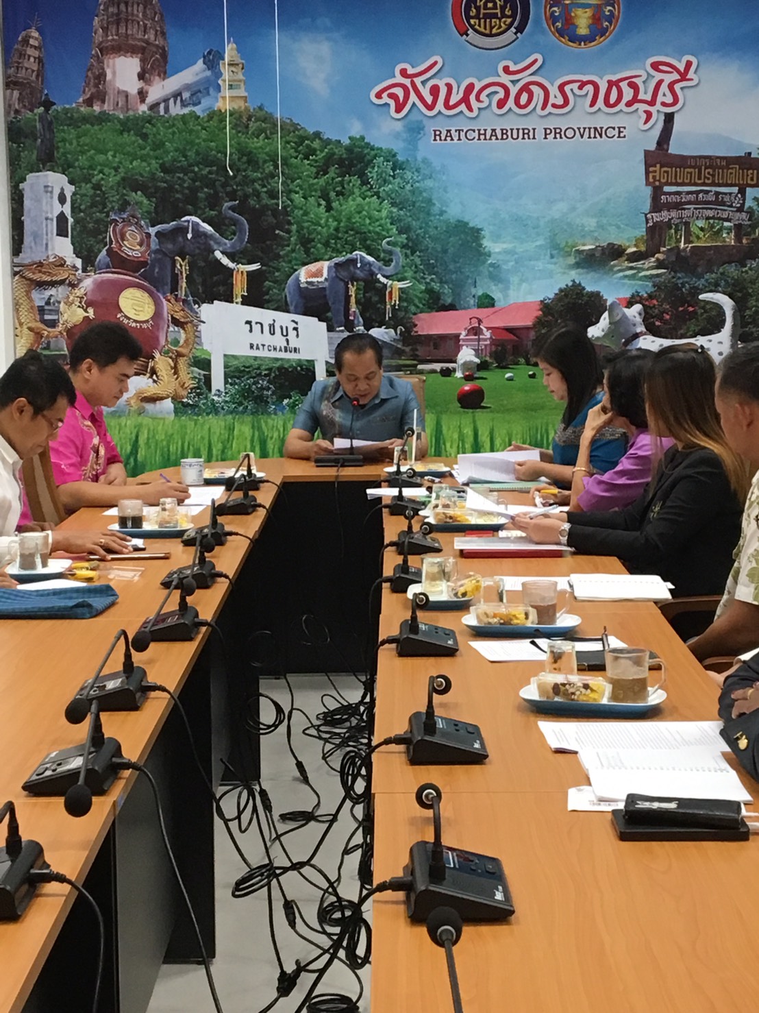 ราชบุรี “ประชุมทีมผู้นำอาสาพัฒนาบ้านเกิดจังหวัดราชบุรี ครั้งที่ 1/2563”