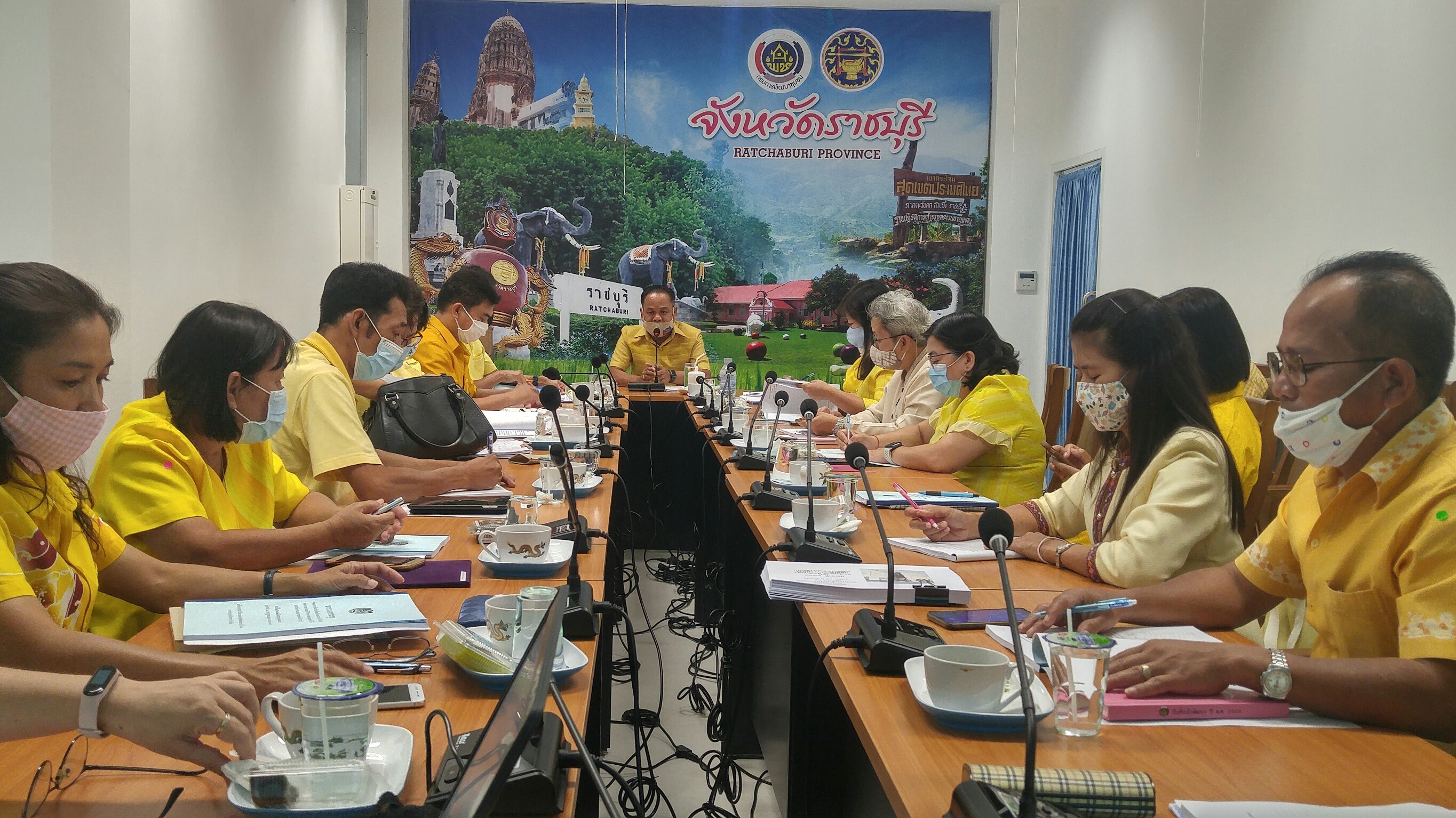 ราชบุรี ประชุมพัฒนาการจังหวัด/หัวหน้ากลุ่ม/หัวหน้าฝ่าย/พัฒนาการอำเภอ/นักวิชาการพัฒนาชุมชนจังหวัด ครั้งที่ 4/2563