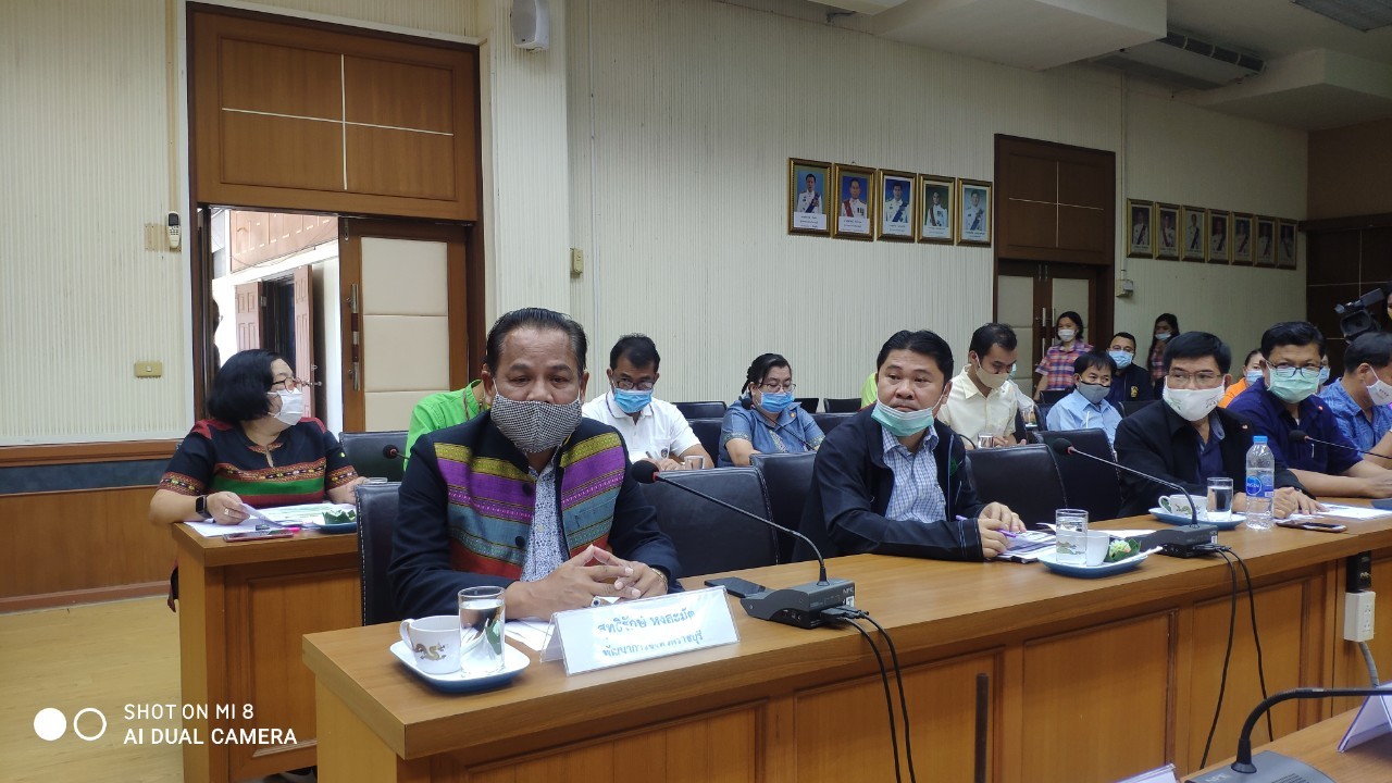 ราชบุรี ร่วมประชุมติดตามการเตรียมการเพื่อขับเคลื่อนโครงการหนึ่งตำบลหนึ่งกลุ่มเกษตรทฤษฎีใหม่และโครงการพัฒนาพื้นที่ต้นแบบการพัฒนาคุณภาพชีวิตตามหลักทฤษฎีใหม่ประยุกต์สู่ “โคก หนอง นา โมเดล”