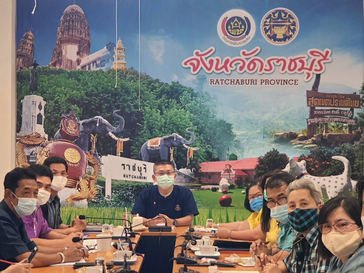 พช.ราชบุรี รับการตรวจราชการของผู้ตรวจราชการกรมการพัฒนาชุมชน ประจำเดือน ตุลาคม 2563