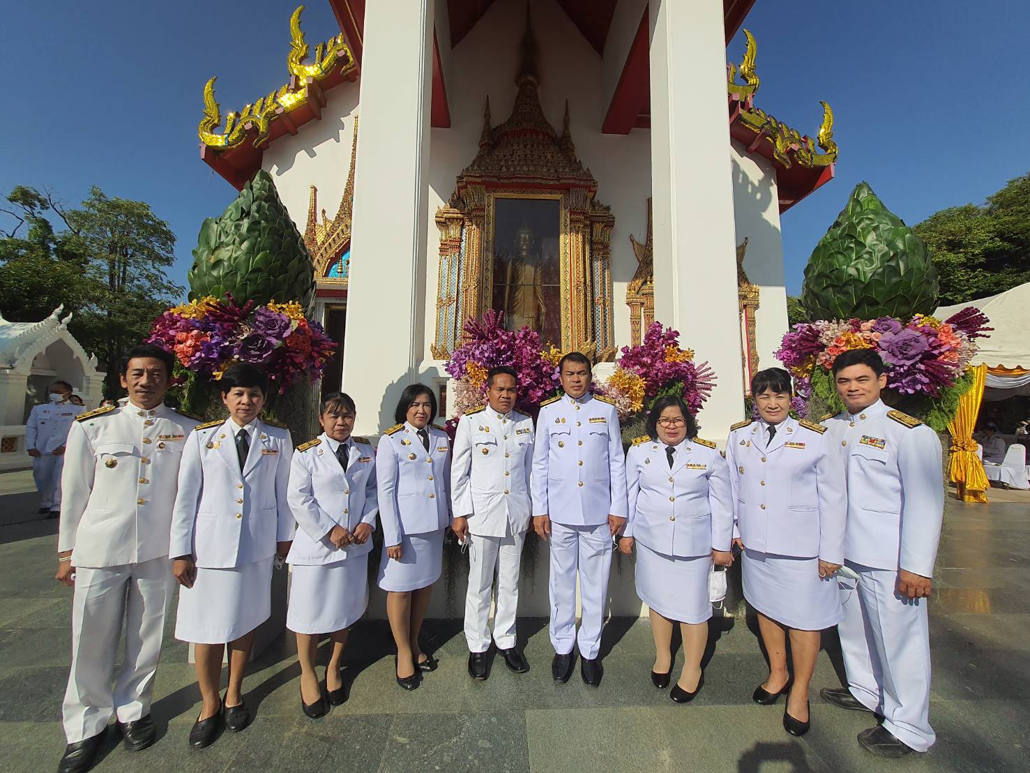 พช.ราชบุรี ร่วมพิธีถวายผ้าพระกฐินพระราชทานกรมการพัฒนาชุมชน ประจำปี พ.ศ. 2563