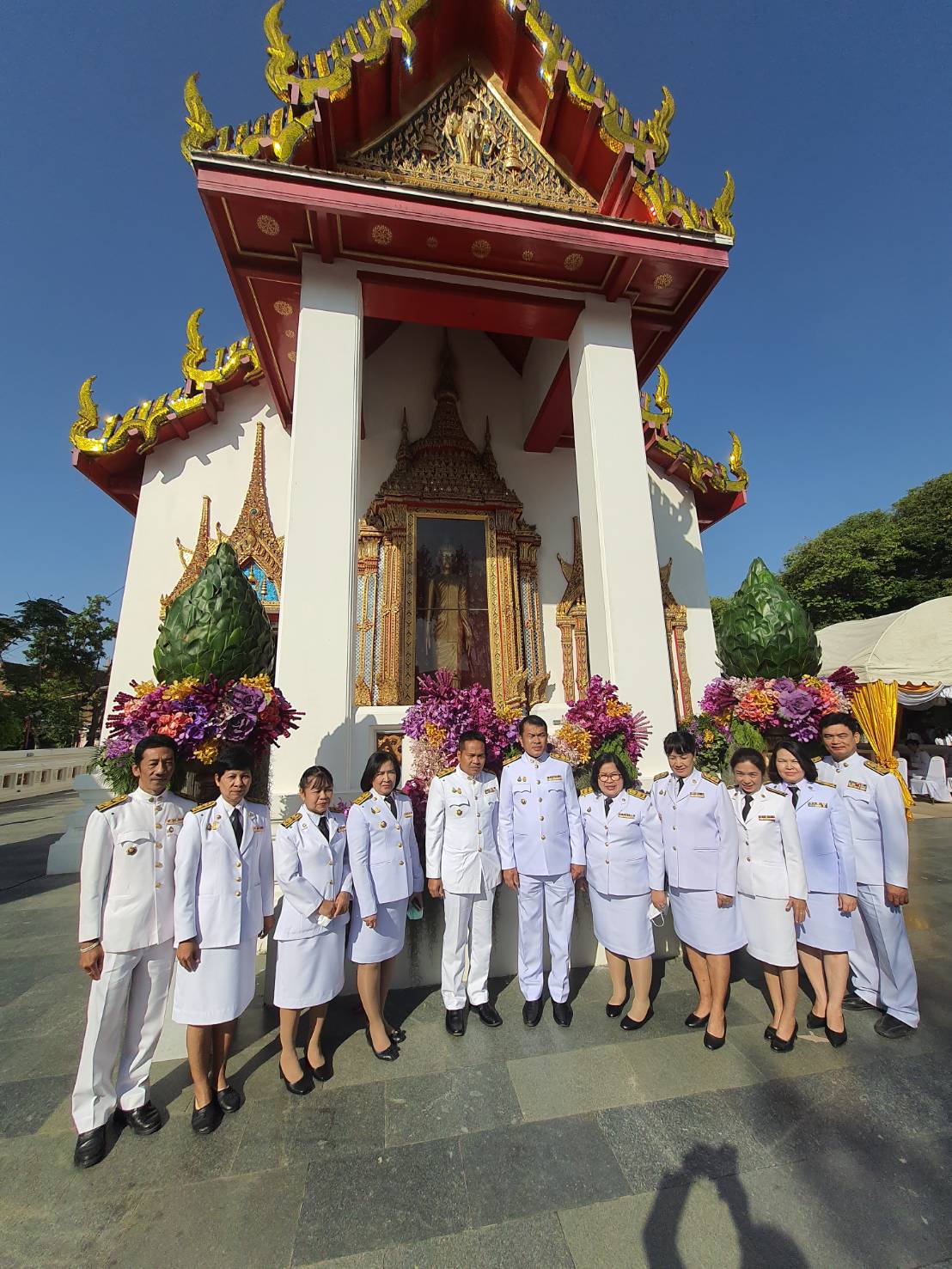 พช.ราชบุรี ร่วมพิธีถวายผ้าพระกฐินพระราชทานกรมการพัฒนาชุมชน ประจำปี พ.ศ. 2563