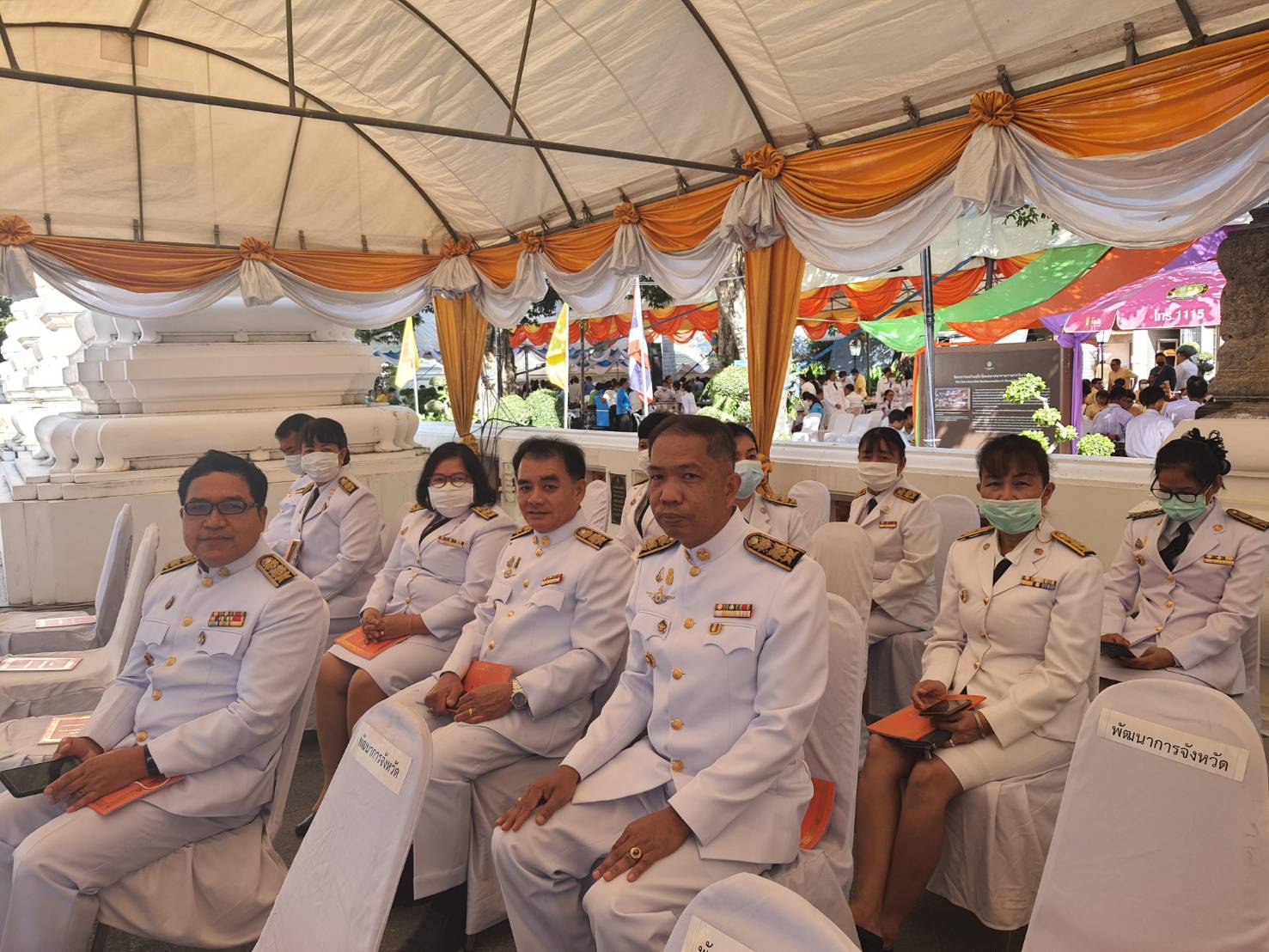 พช.ราชบุรี ร่วมพิธีถวายผ้าพระกฐินพระราชทานกรมการพัฒนาชุมชน ประจำปี พ.ศ. 2563