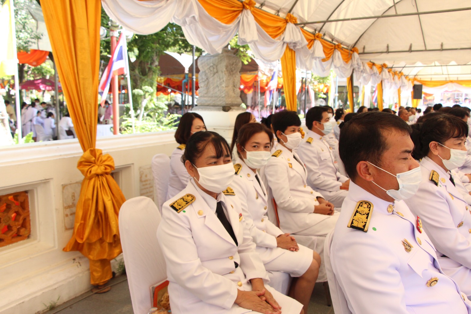 พช.ราชบุรี ร่วมพิธีถวายผ้าพระกฐินพระราชทานกรมการพัฒนาชุมชน ประจำปี พ.ศ. 2563