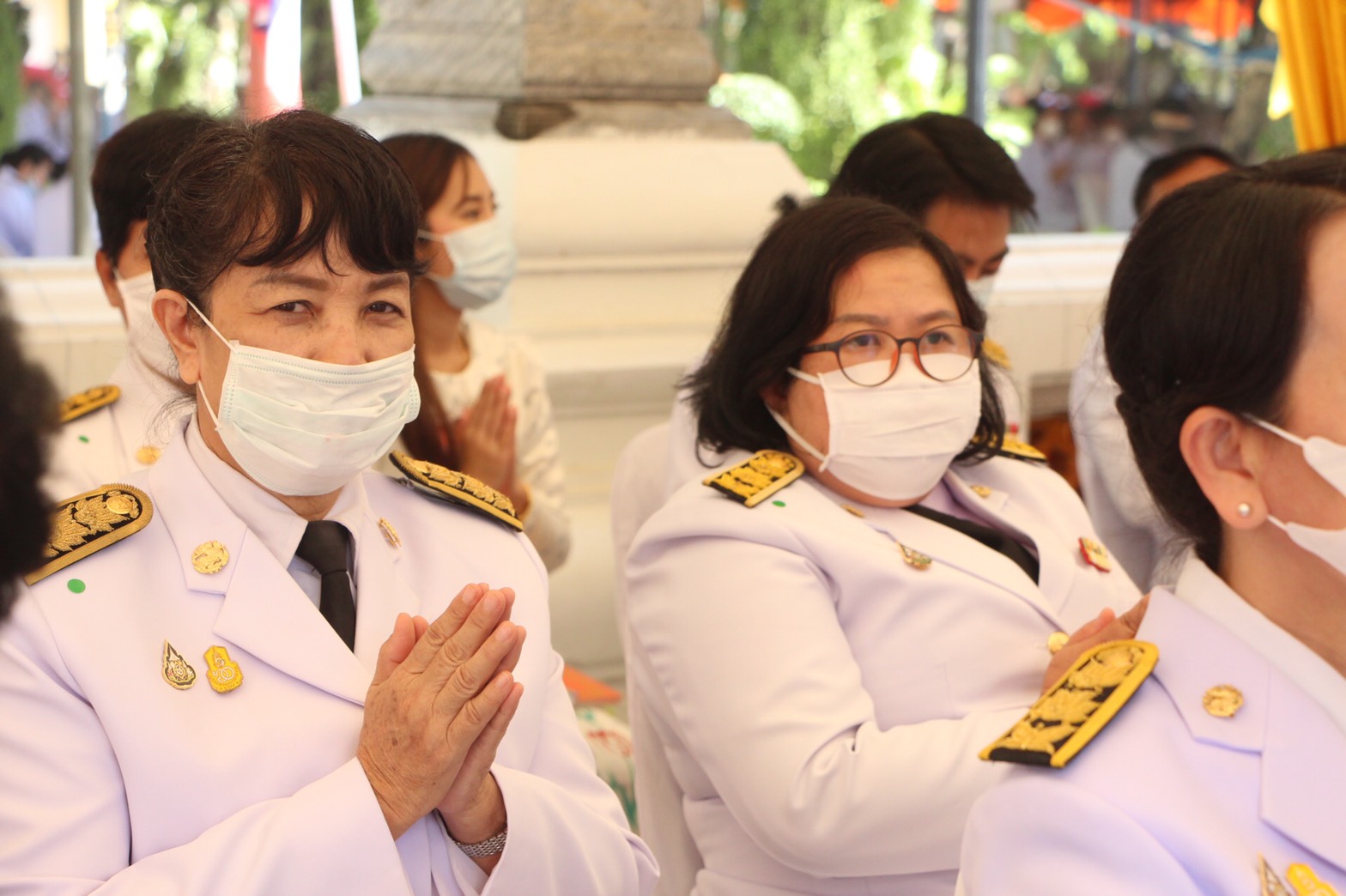 พช.ราชบุรี ร่วมพิธีถวายผ้าพระกฐินพระราชทานกรมการพัฒนาชุมชน ประจำปี พ.ศ. 2563