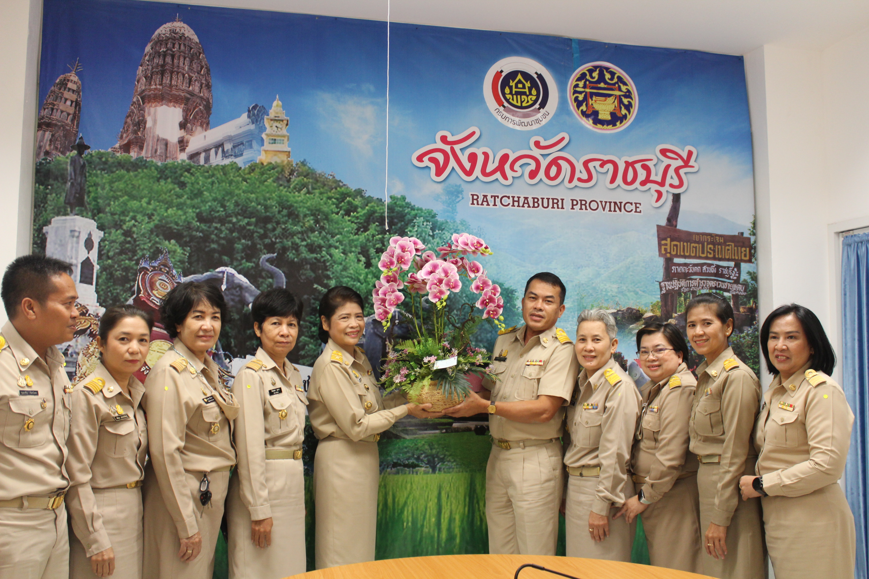 พช.ราชบุรี ต้อนรับพัฒนาการจังหวัดราชบุรี