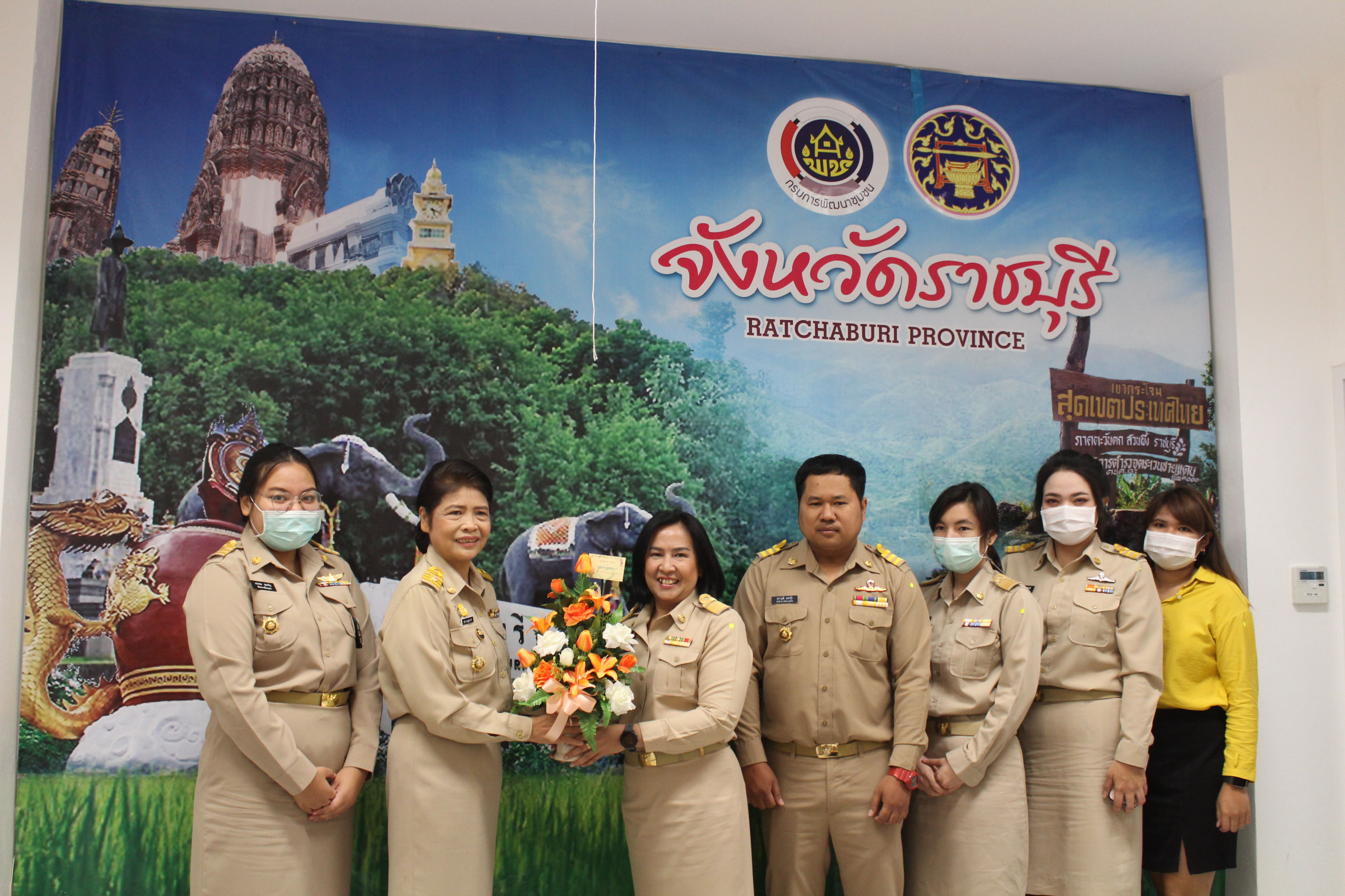 พช.ราชบุรี ต้อนรับพัฒนาการจังหวัดราชบุรี