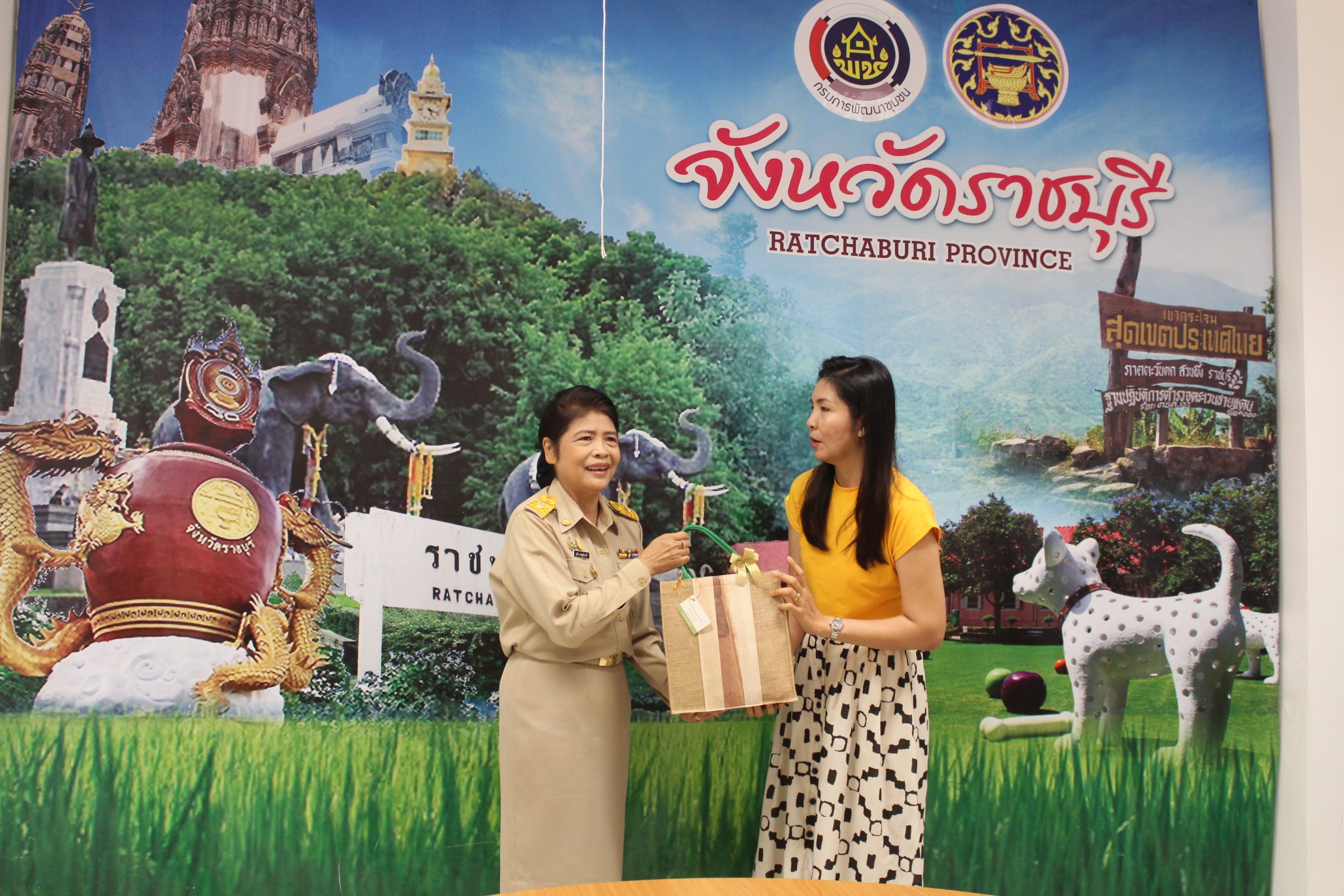 พช.ราชบุรี ต้อนรับพัฒนาการจังหวัดราชบุรี