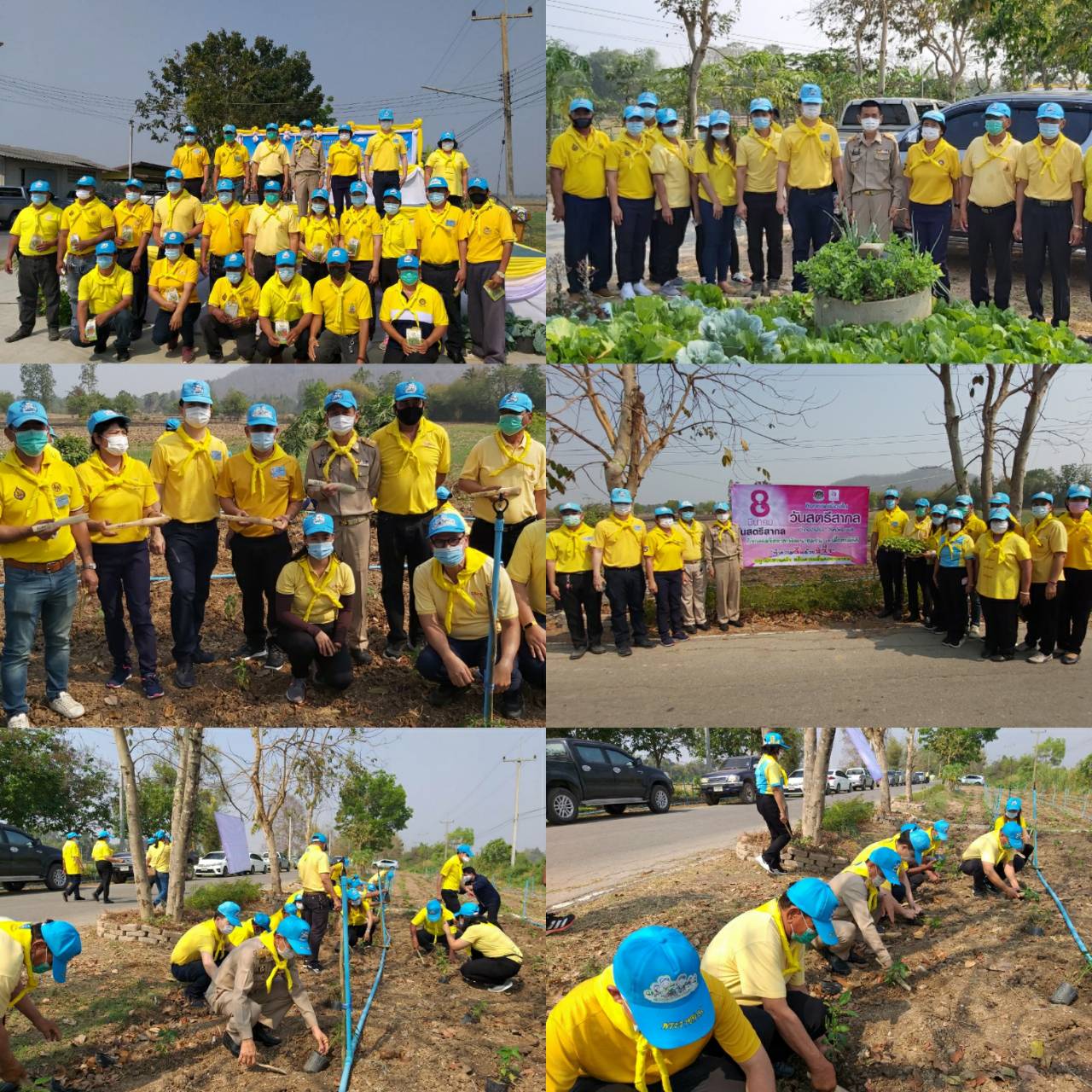 จิตอาสาราชบุรีเอามื้อสามัคคี “ทำความดีด้วยหัวใจ” ปลูกผักสวนครัวสร้างความมั่นคงทางอาหาร ภายใต้โครงการเสริมสร้างและพัฒนาผู้นำการเปลี่ยนแปลง