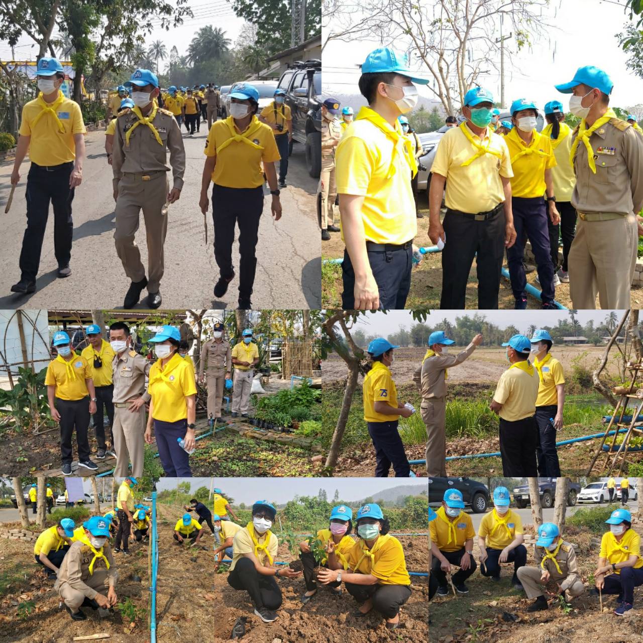 จิตอาสาราชบุรีเอามื้อสามัคคี “ทำความดีด้วยหัวใจ” ปลูกผักสวนครัวสร้างความมั่นคงทางอาหาร ภายใต้โครงการเสริมสร้างและพัฒนาผู้นำการเปลี่ยนแปลง