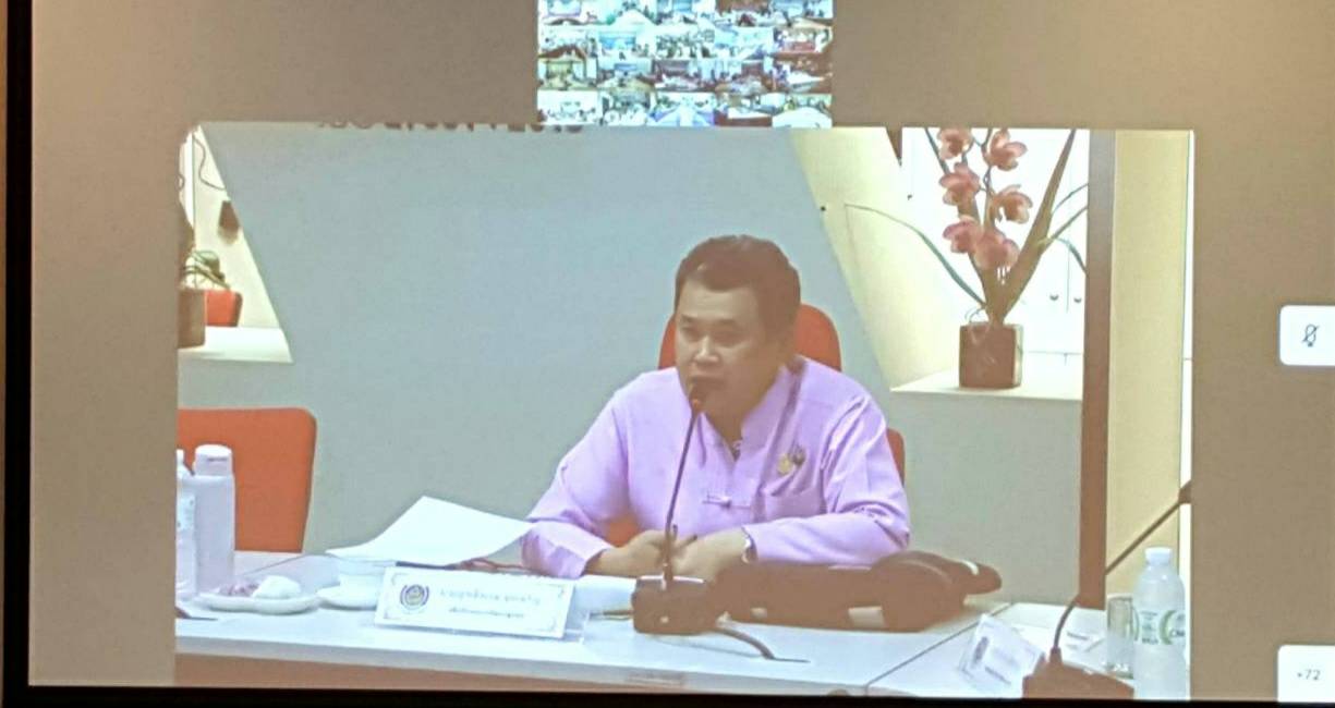 พช.ราชบุรี ร่วมรับฟังการประชุมเพื่อซักซ้อมความเข้าใจการดำเนินงานโครงการพัฒนาพื้นที่ต้นแบบการพัฒนาคุณภาพชีวิตตามหลักทฤษฎีใหม่ ประยุกต์สู่ “โคก หนอง นา โมเดล” ผ่านระบบวีดิทัศน์ทางไกล Video Conference