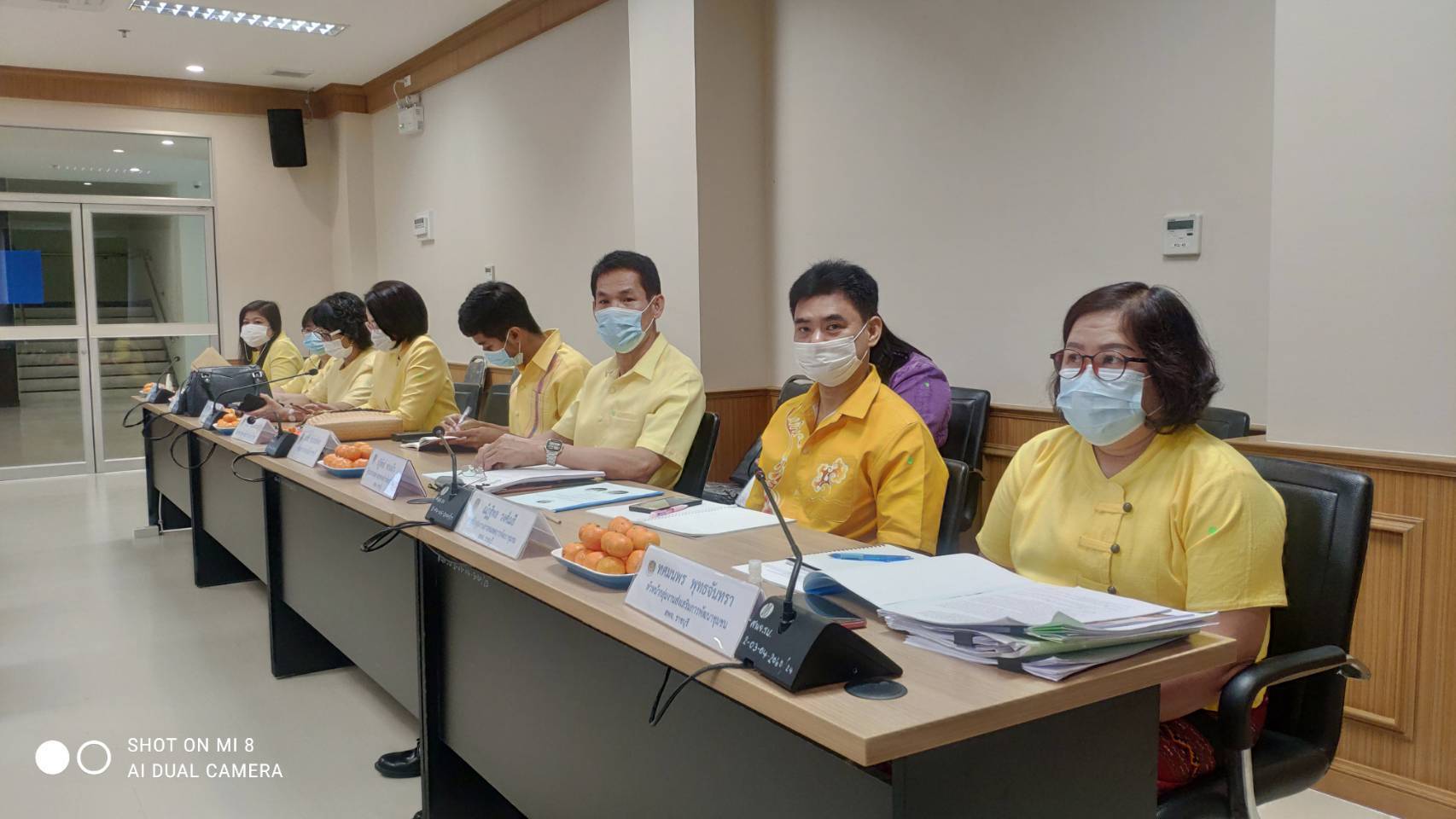 พช.ราชบุรี ร่วมรับฟังการประชุมเพื่อซักซ้อมความเข้าใจการดำเนินงานโครงการพัฒนาพื้นที่ต้นแบบการพัฒนาคุณภาพชีวิตตามหลักทฤษฎีใหม่ ประยุกต์สู่ “โคก หนอง นา โมเดล” ผ่านระบบวีดิทัศน์ทางไกล Video Conference