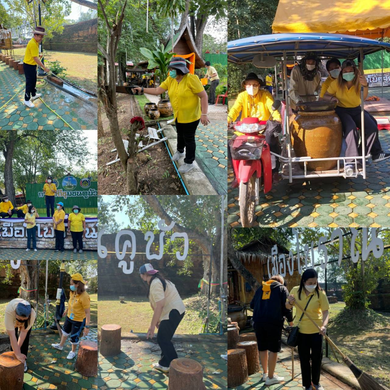 ?  พช.ราชบุรี รวมพลังจัดกิจกรรม จิตอาสาพัฒนาชุมชนปฏิบัติภารกิจเตรียมความพร้อมสถานที่กาดวิถีชุมชนคูบัว ในการรับเสด็จ พลเอกหญิง ศาสตราจารย์เกียรติคุณ สมเด็จพระกนิษฐาธิราชเจ้า กรมสมเด็จพระเทพรัตนราชสุดา ฯ สยามบรมราชกุมารี