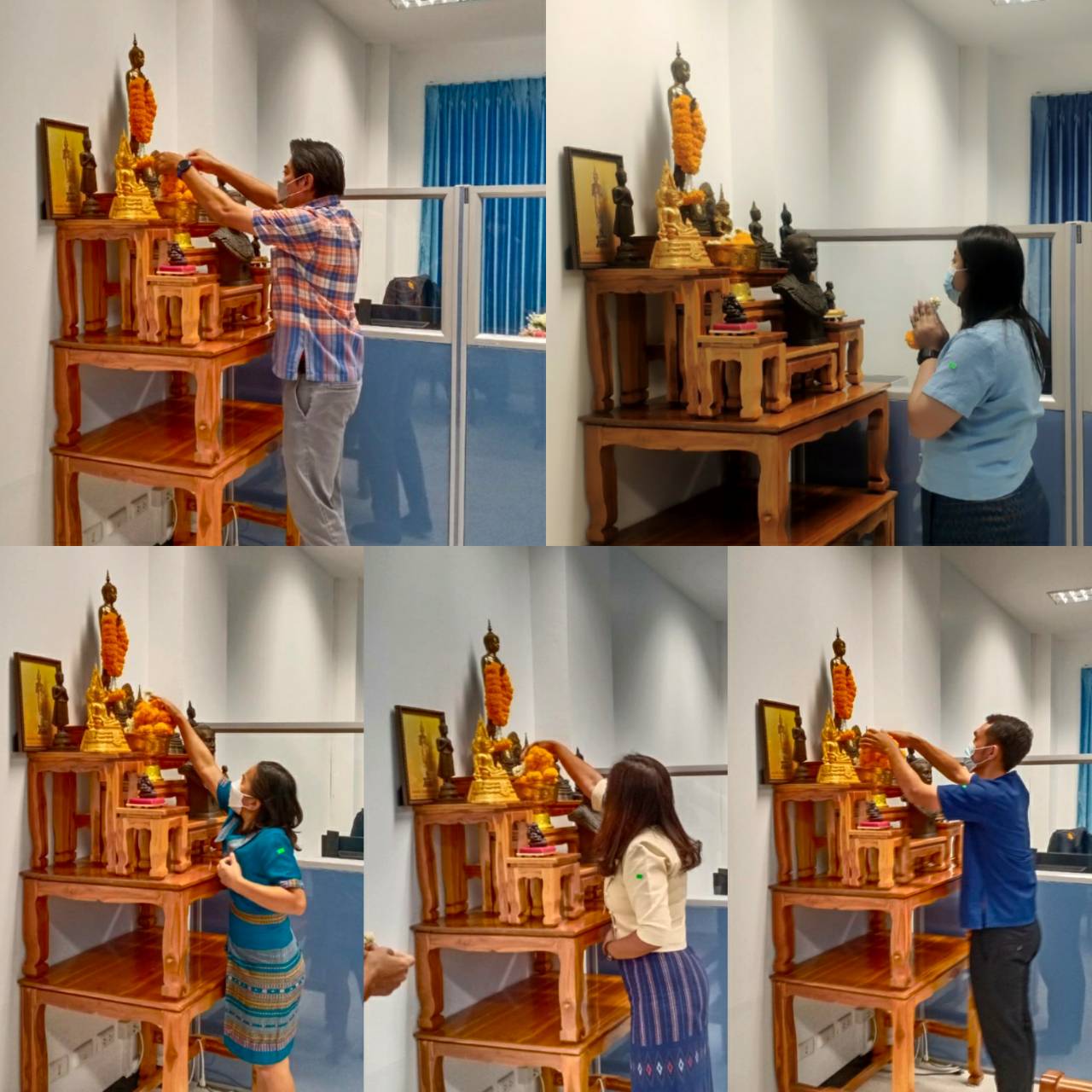 ? พช.ราชบุรี อัญเชิญพระพุทธรูปปางประทานพร “พระพุทธพัฒนปชานาถ” ขึ้นประดิษฐาน ณ สำนักงานพัฒนาชุมชนจังหวัดราชบุรี