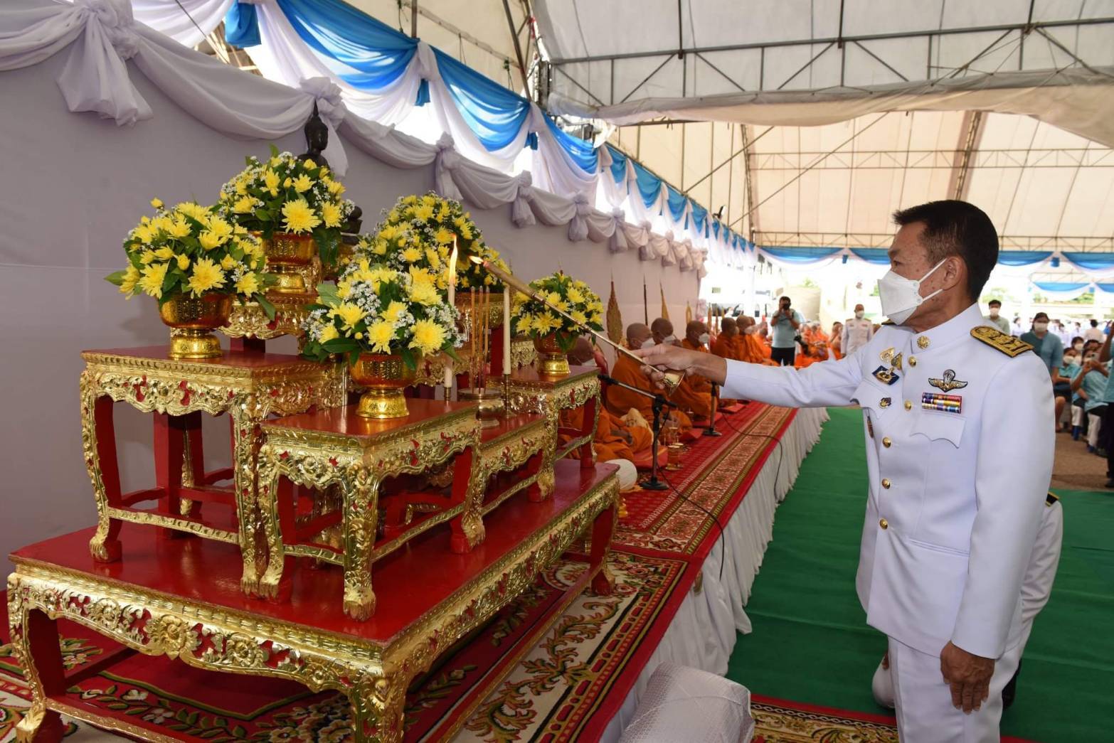 ?พช.ราชบุรี ร่วมพิธีทำบุญตักบาตร และพิธีทางศาสนามหามงคล 3 ศาสนา ถวายพระราชกุศล เนื่องในโอกาสมหามงคลเฉลิมพระชนมพรรษา สมเด็จพระนางเจ้าสิริกิติ์ พระบรมราชินีนาถ พระบรมราชชนนีพันปีหลวง 90 พรรษา 12 สิงหาคม 2565