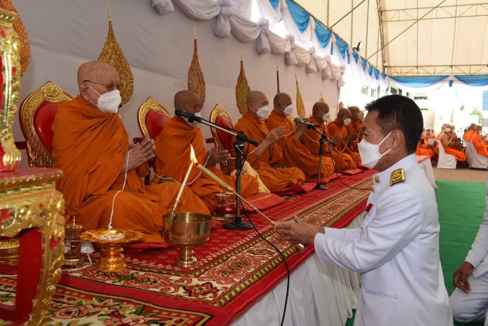 ?พช.ราชบุรี ร่วมพิธีทำบุญตักบาตร และพิธีทางศาสนามหามงคล 3 ศาสนา ถวายพระราชกุศล เนื่องในโอกาสมหามงคลเฉลิมพระชนมพรรษา สมเด็จพระนางเจ้าสิริกิติ์ พระบรมราชินีนาถ พระบรมราชชนนีพันปีหลวง 90 พรรษา 12 สิงหาคม 2565