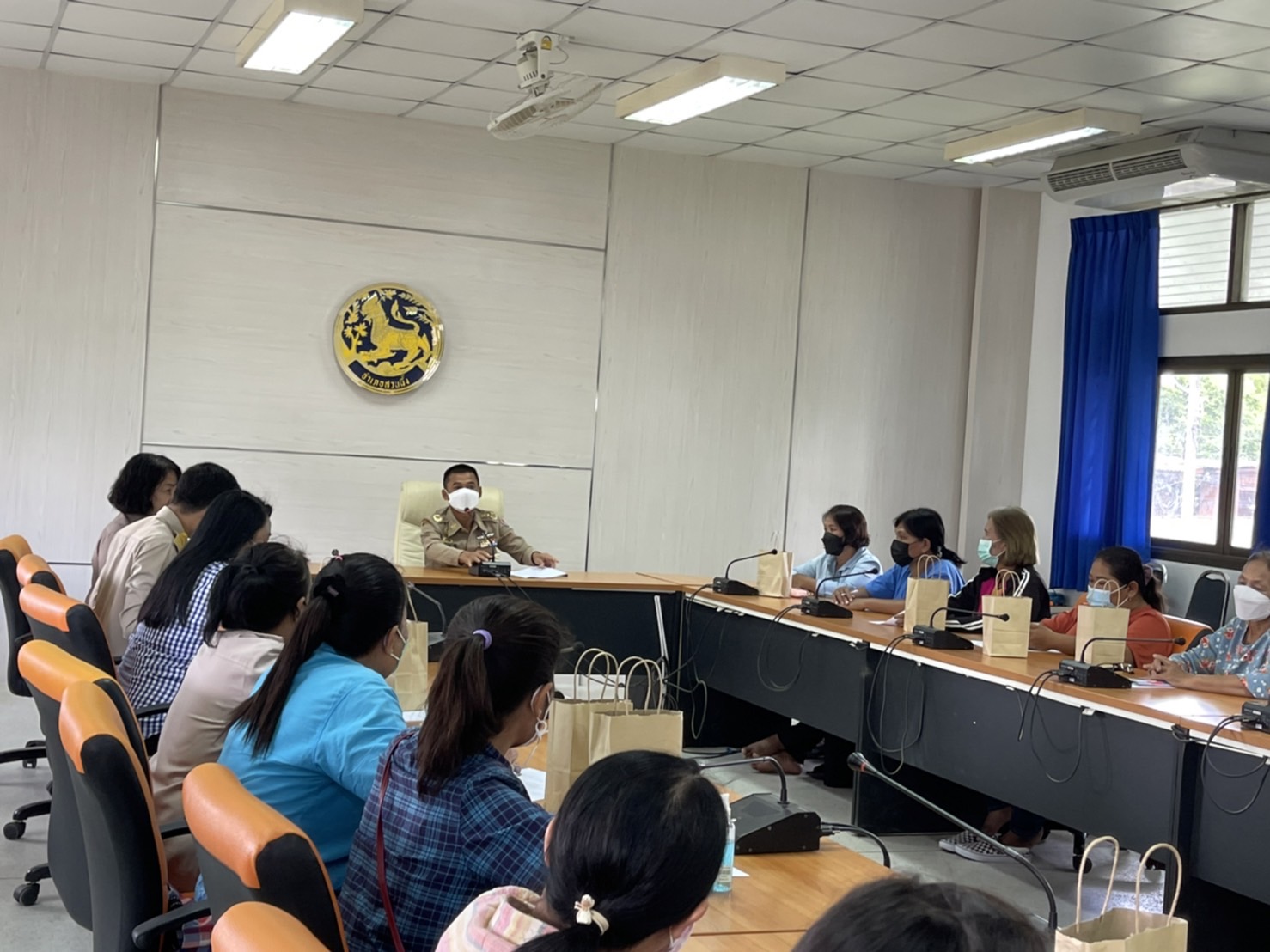 สพอ.สวนผึ้ง ประชุมนำเสนอผลการจัดเก็บและรับรองคุณภาพข้อมูล จปฐ. ระดับอำเภอ ประจำปี 2565