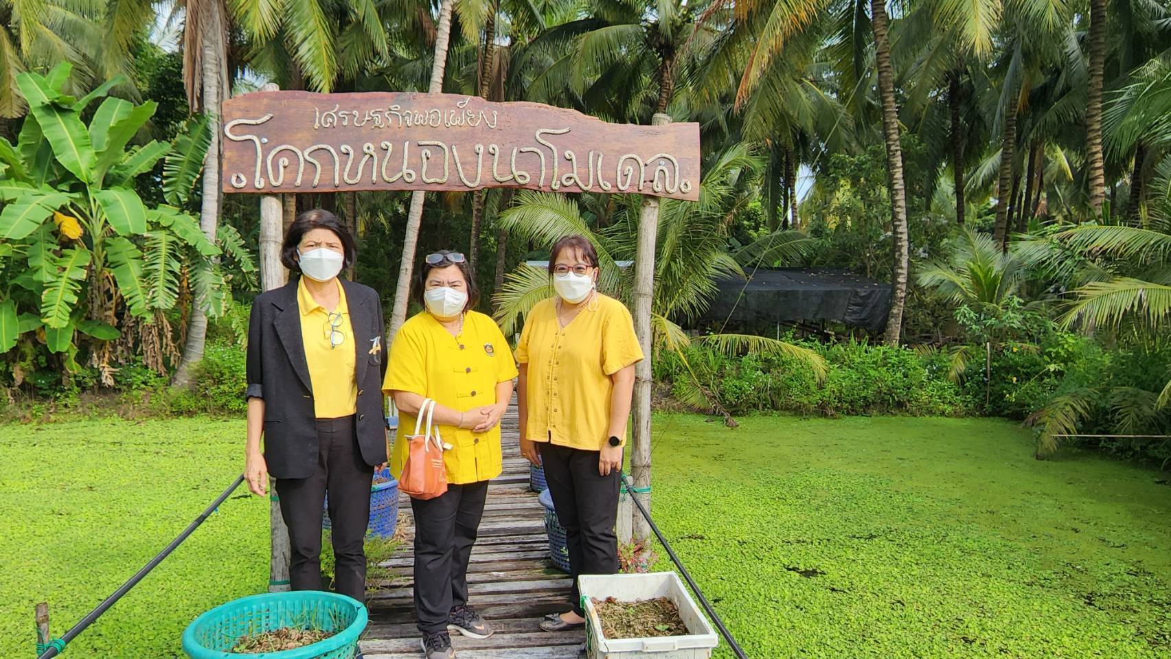 ?พช.ราชบุรี ลงพื้นที่ เยี่ยมชมการดำเนินงานศูนย์เรียนรู้ โคก หนอง นา พัฒนาชุมชน ในพื้นที่อำเภอดำเนินสะดวก จังหวัดราชบุรี