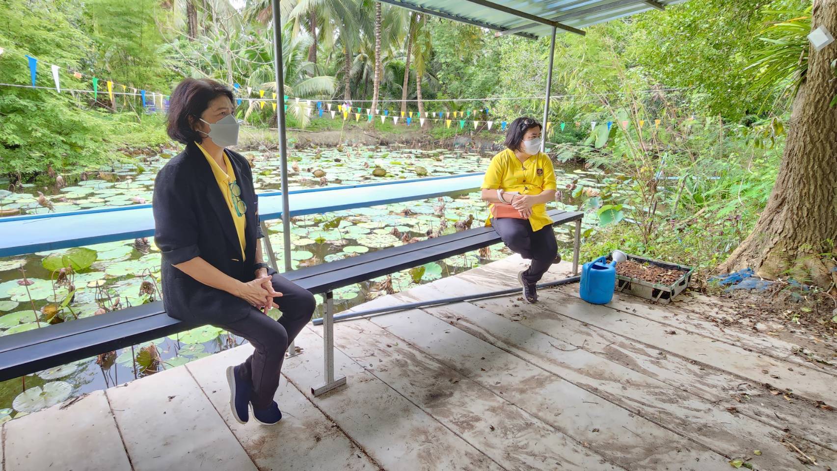 ?พช.ราชบุรี ลงพื้นที่ เยี่ยมชมการดำเนินงานศูนย์เรียนรู้ โคก หนอง นา พัฒนาชุมชน ในพื้นที่อำเภอดำเนินสะดวก จังหวัดราชบุรี