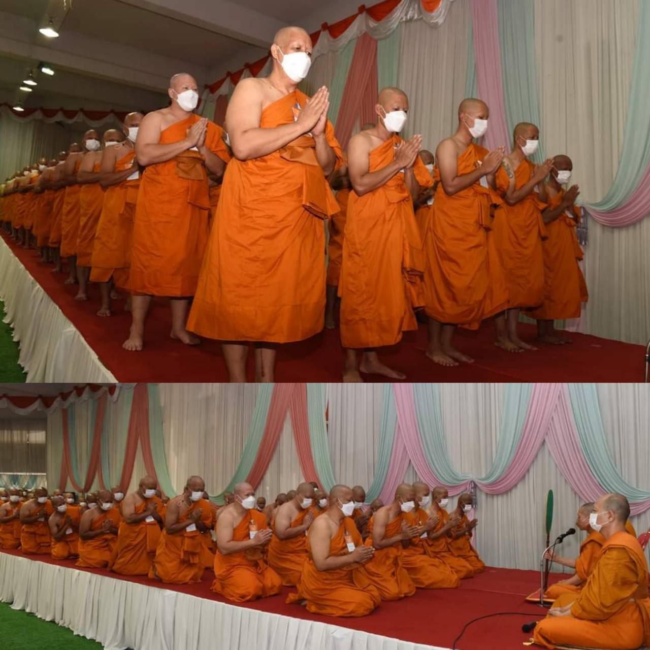 ?พช.ราชบุรี ร่วมพิธีบรรพชาอุปสมบท 99 รูป ถวายพระพรชัยมงคลแด่สมเด็จพระเจ้าลูกเธอเจ้าฟ้าพัชรกิติยาภา นเรนทิราเทพยวดี กรมหลวงราชสาริณีสิริพัชร มหาวัชรราชธิดา