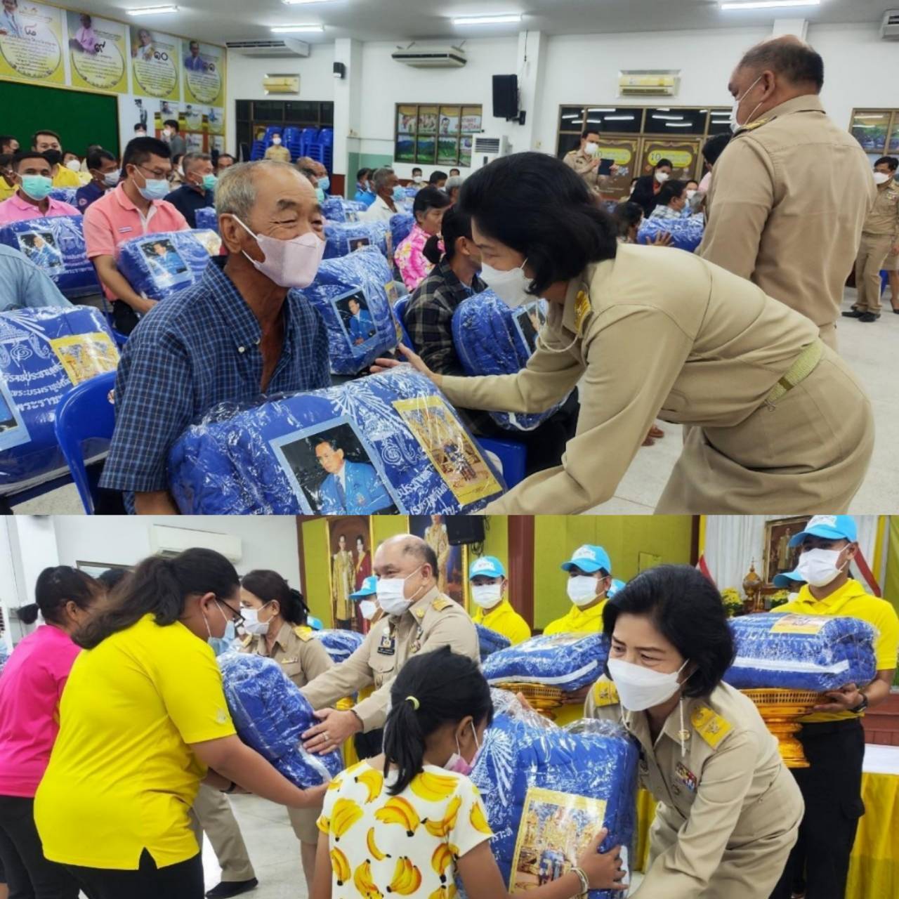 ? พช.ราชบุรี ร่วมมอบผ้าห่มกันหนาวพระราชทาน ให้แก่ประชาชนที่ประสบภัยจากอากาศหนาวเย็น