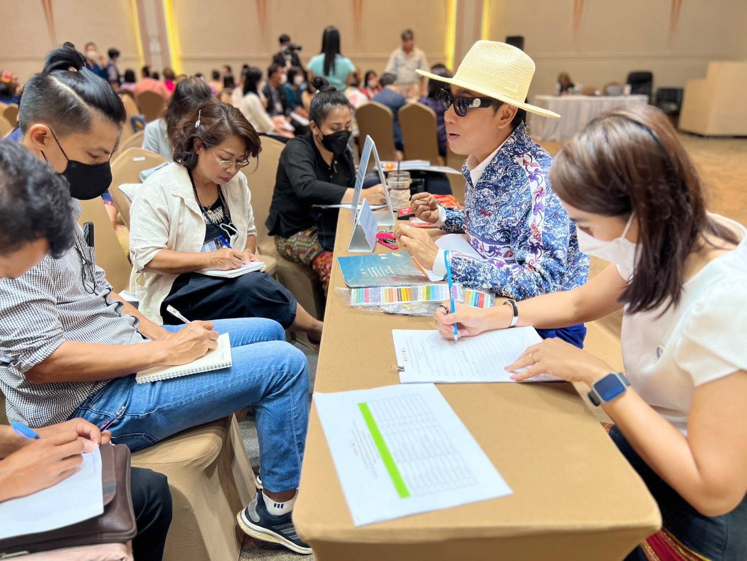 ?จังหวัดราชบุรีเป็นเจ้าภาพ จัดโครงการยกระดับการพัฒนาผลิตภัณฑ์ภูมิปัญญา ผ้าไทยและงานหัตถกรรมชุมชน เขตภาคกลาง จุดดำเนินการที่ 5 กิจกรรมที่ 1 การพัฒนาศักยภาพผู้ผลิต ผู้ประกอบการ OTOP ด้านผ้าไทย และงานหัตถกรรม (Coaching) “ผ้าลายดอกรักราชกัญญา” สร้างงาน สร้างรายได้อย่างยั่งยืน