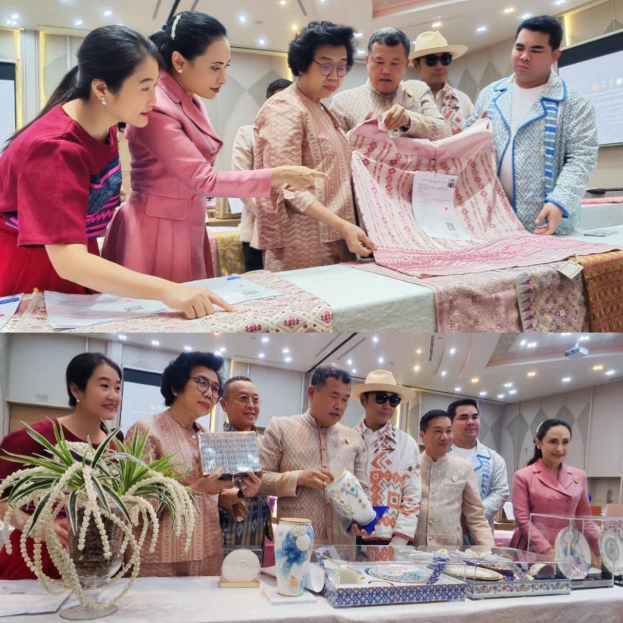 ? จังหวัดราชบุรี ต้อนรับ ปลัดกระทรวงมหาดไทยและนายกสมาคมแม่บ้านมหาดไทย ในพิธีเปิดการประกวด”ผ้าลายดอกรักราชกัญญา” และงานหัตกรรมภาคกลาง