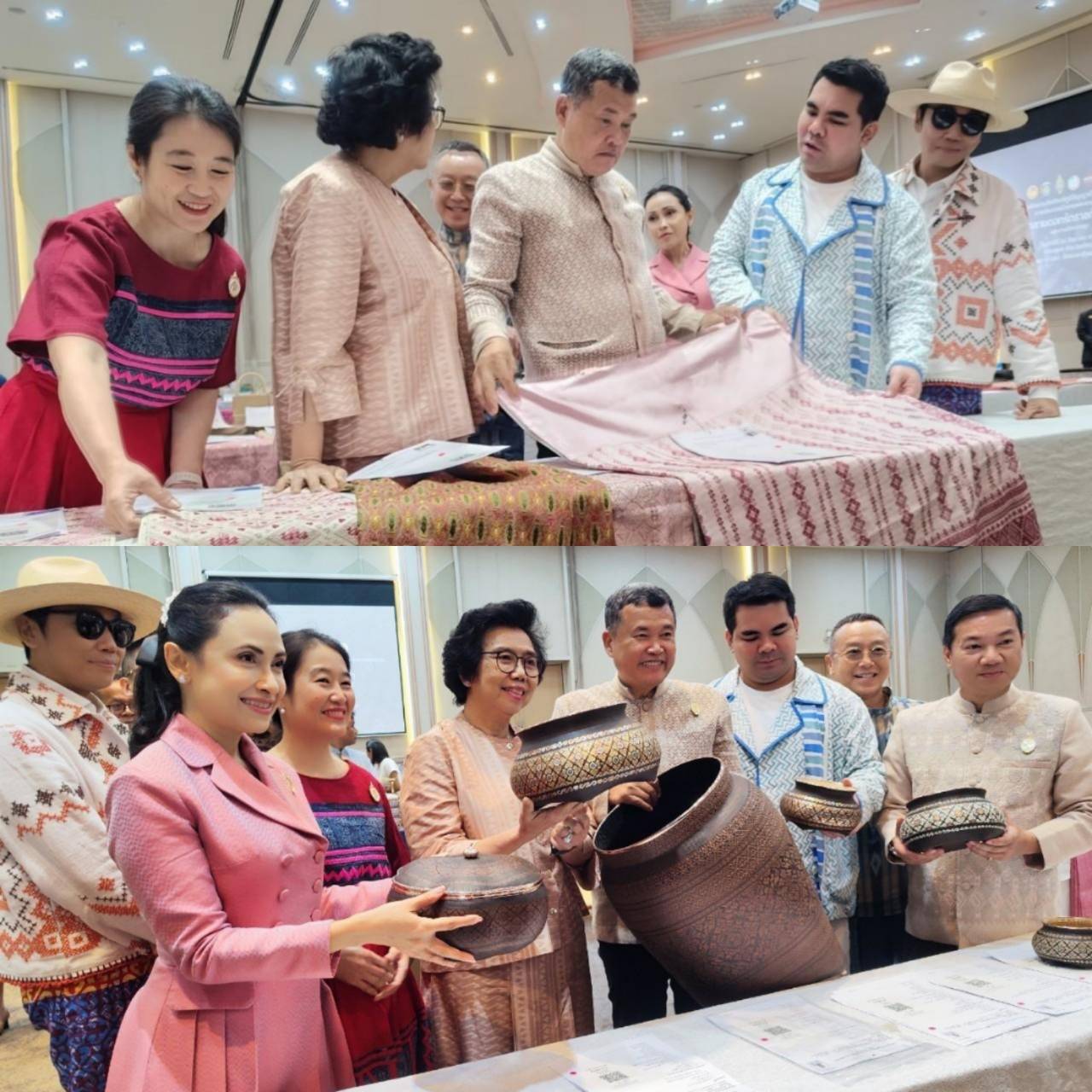 ? จังหวัดราชบุรี ต้อนรับ ปลัดกระทรวงมหาดไทยและนายกสมาคมแม่บ้านมหาดไทย ในพิธีเปิดการประกวด”ผ้าลายดอกรักราชกัญญา” และงานหัตกรรมภาคกลาง