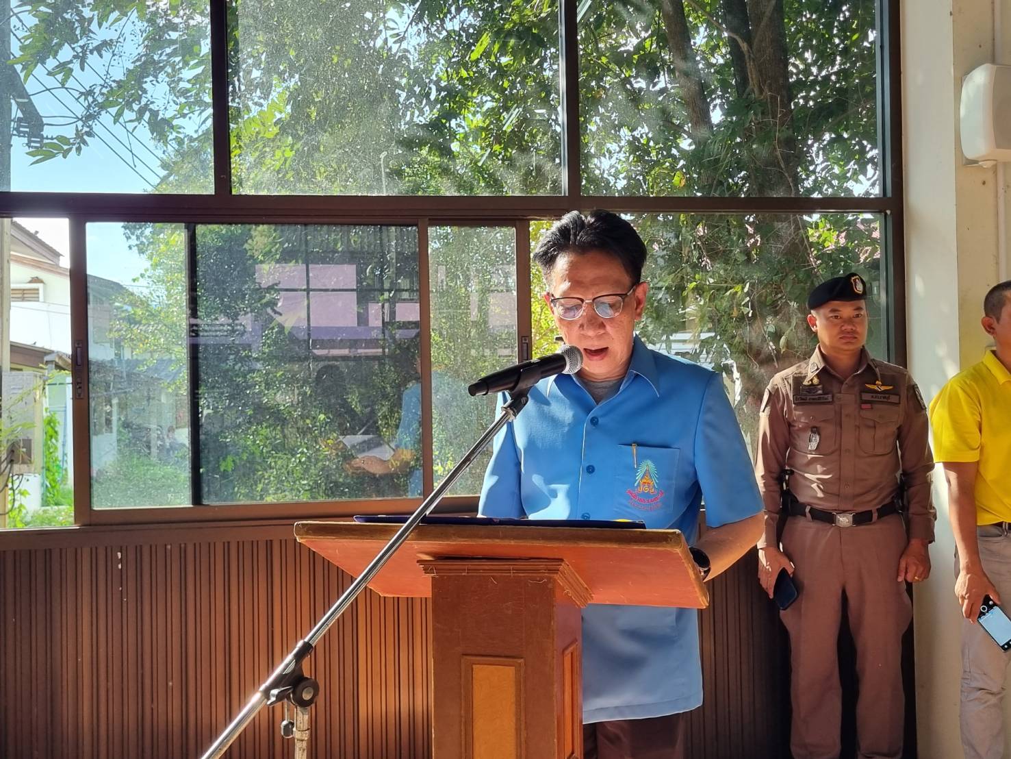 📣 พช.ราชบุรี ร่วมพิธีมอบผ้าห่มกันหนาวพระราชทาน