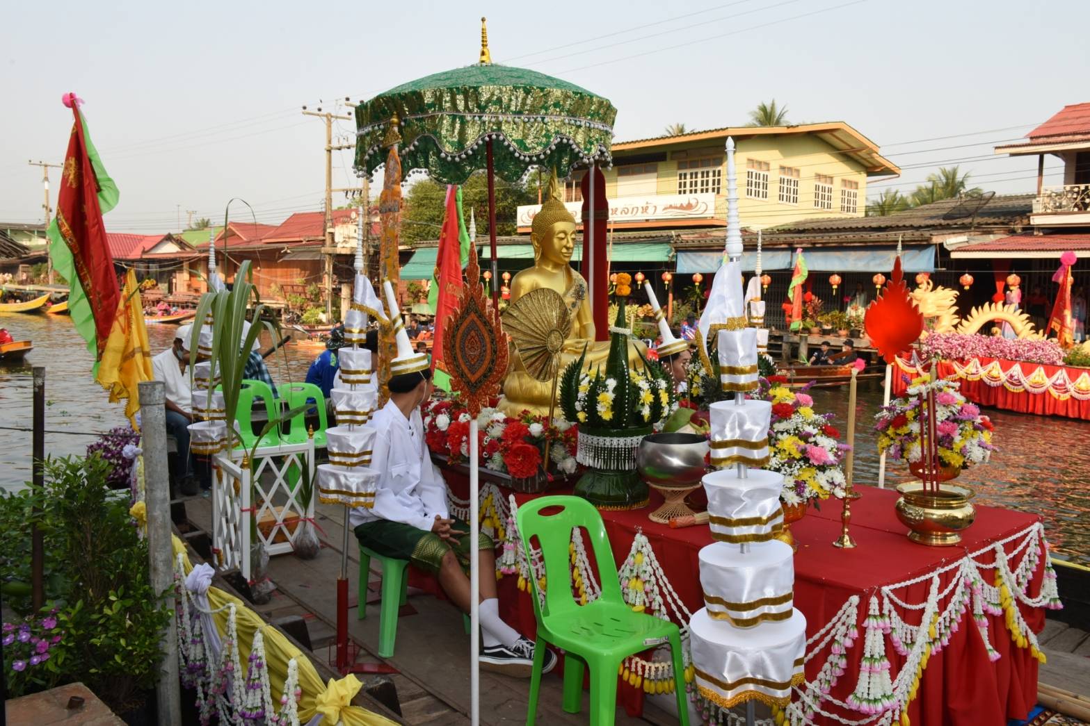 📣 พช. ราชบุรี เข้าร่วมพิธีเปิดงานประเพณีแห่พระทางน้ำ วัดปราสาทสิทธิ์ อำเภอดำเนินสะดวก จังหวัดราชบุรี ประจำปี 2567
