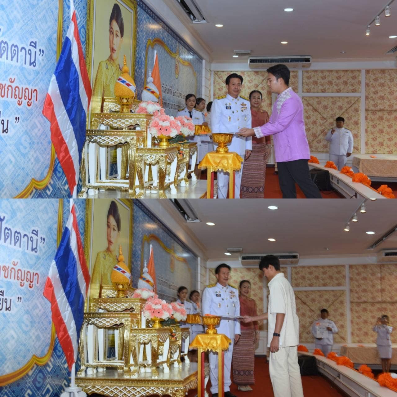 📣 พช.ราชบุรี จัดพิธีมอบแบบลายผ้าพระราชทาน “ผ้าลายสิริวชิราภรณ์” “ผ้าลายชบาปัตตานี” แก่นายอำเภอ องค์กรสตรี สถานศึกษา และกลุ่มช่างทอผ้า ผู้ผลิต ผู้ประกอบการจังหวัดราชบุรี