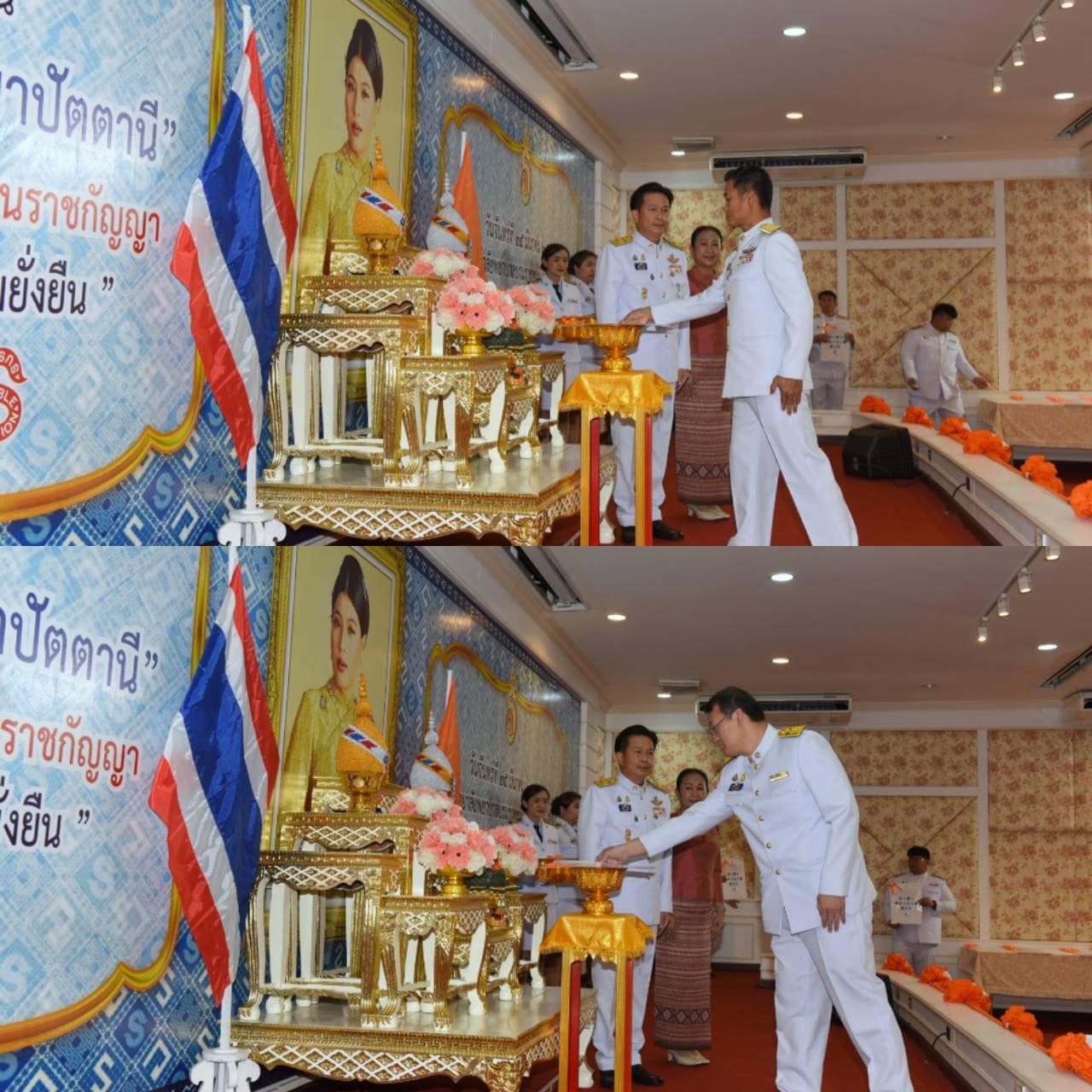 📣 พช.ราชบุรี จัดพิธีมอบแบบลายผ้าพระราชทาน “ผ้าลายสิริวชิราภรณ์” “ผ้าลายชบาปัตตานี” แก่นายอำเภอ องค์กรสตรี สถานศึกษา และกลุ่มช่างทอผ้า ผู้ผลิต ผู้ประกอบการจังหวัดราชบุรี