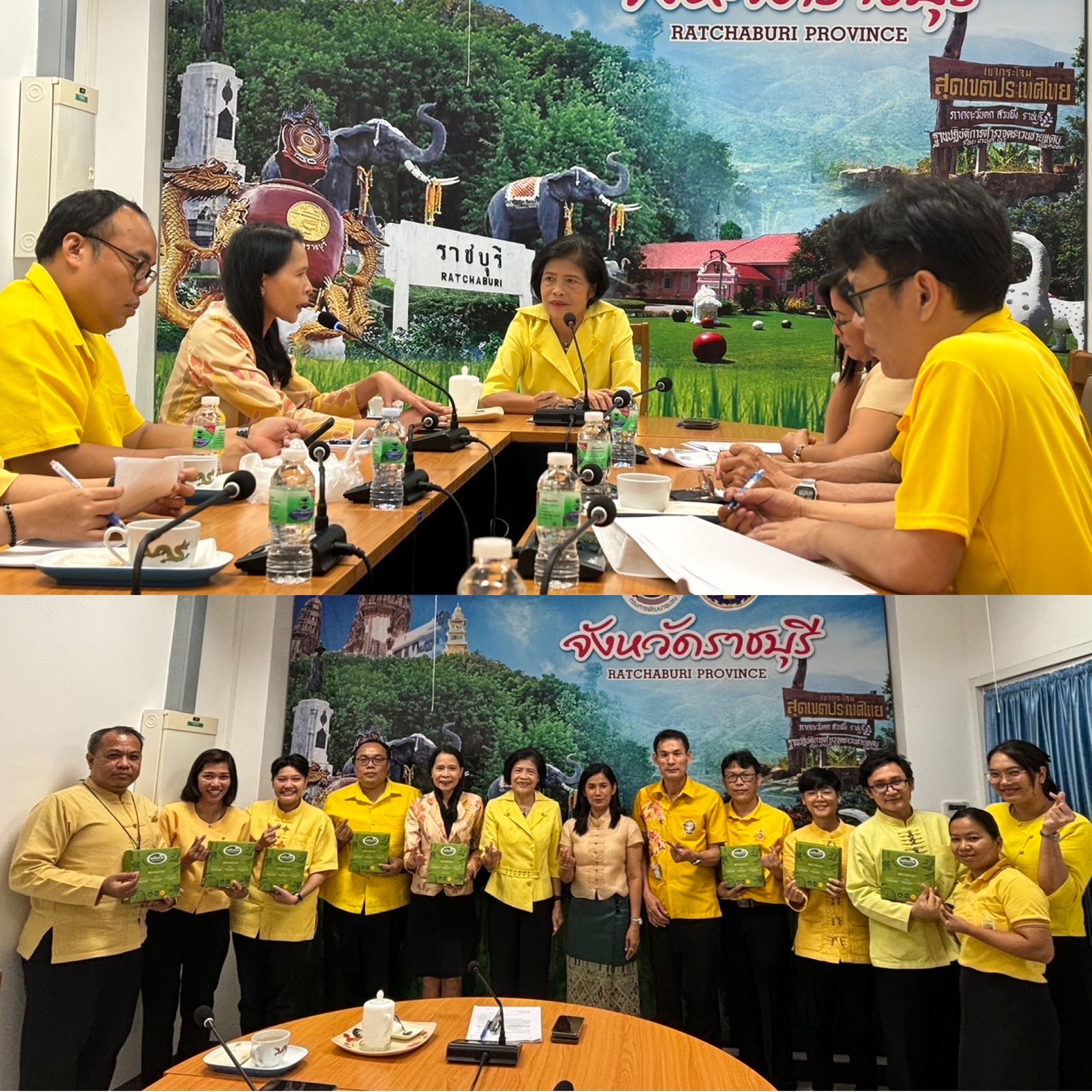 📣 พช.ราชบุรี รับการตรวจเยี่ยม กพร.กรมการพัฒนาชุมชน ลงพื้นที่ผลักดันผลงาน การเสนอขอรับรางวัลเลิศรัฐ ประจำปีงบประมาณ พ.ศ. 2567 จังหวัดราชบุรี สาขาการบริหารราชการแบบมีส่วนร่วม ประเภทร่วมใจแก้จน ผลงาน “ตลาดโอ๊ะป่อย วิถีชุมชนสร้างเงินล้าน”