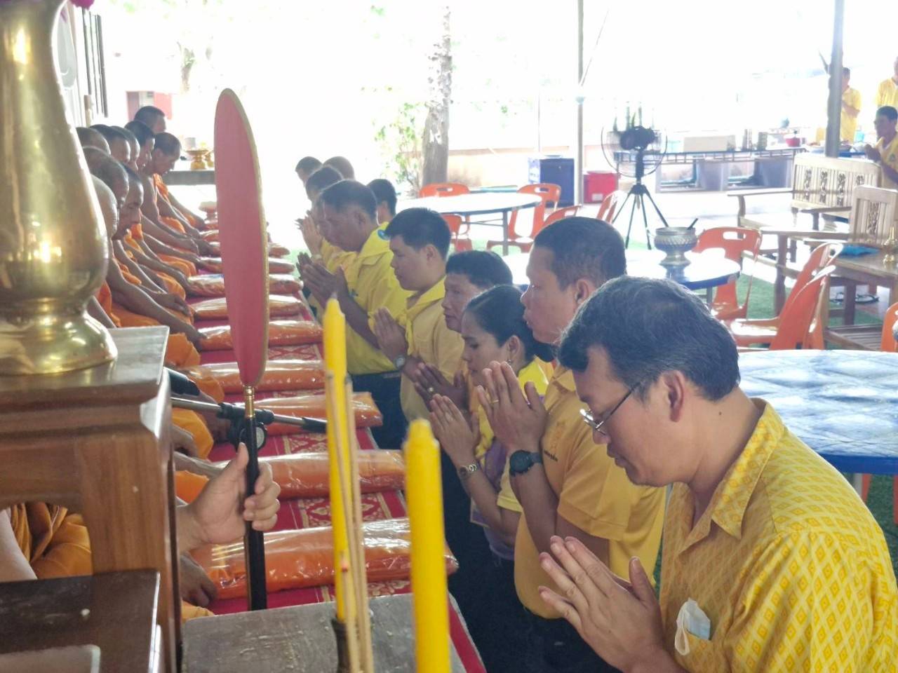 พช.บางแพ จัดกิจกรรมเนื่องในโอกาสวันคล้ายวันก่อตั้งกรมการพัฒนาชุมชน ครบรอบ 62 ปี